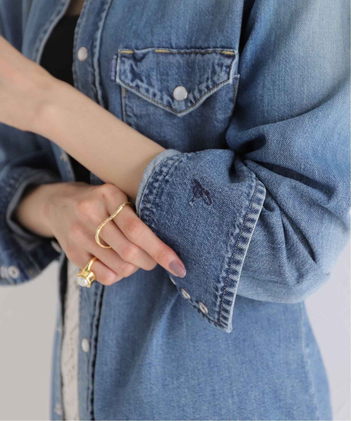 MADISONBLUE/マディソンブルー】WESTERN SH DENIM デニムシャツ 