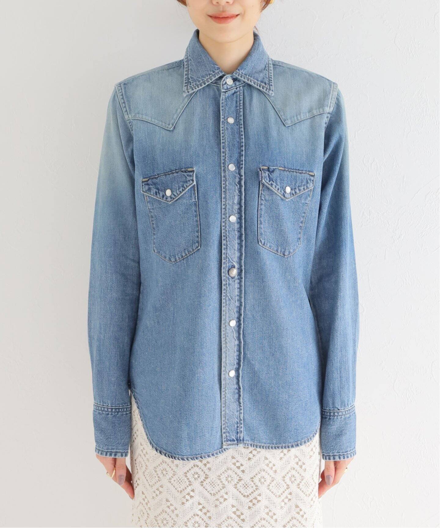 MADISONBLUE/マディソンブルー】WESTERN SH DENIM デニムシャツ  