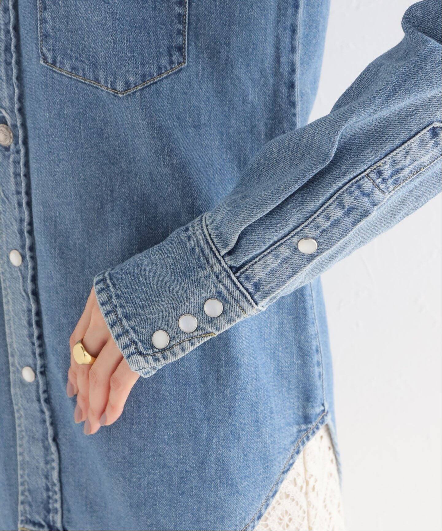 MADISONBLUE/マディソンブルー】WESTERN SH DENIM デニムシャツ 