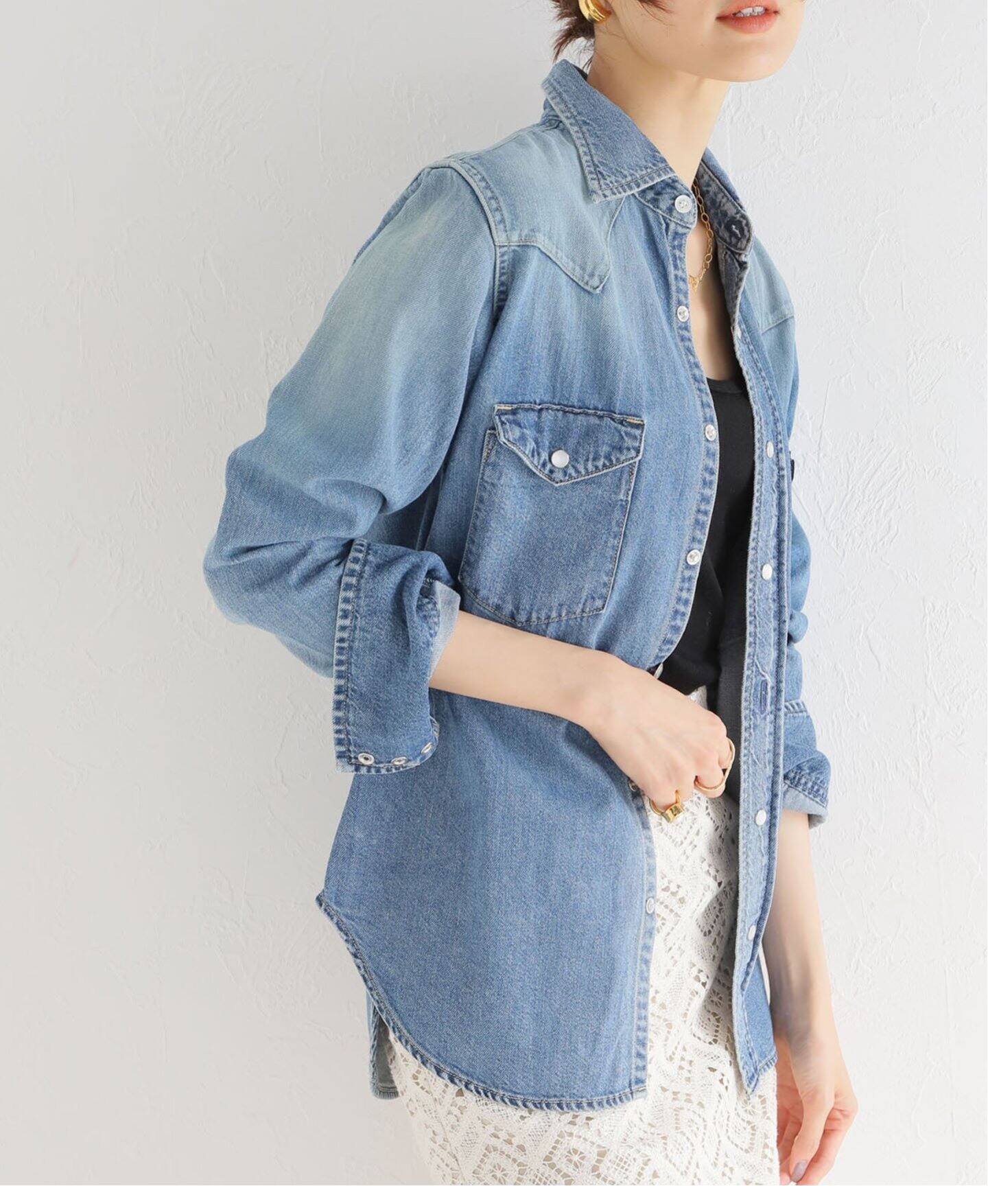 MADISONBLUE/マディソンブルー】WESTERN SH DENIM デニムシャツ  