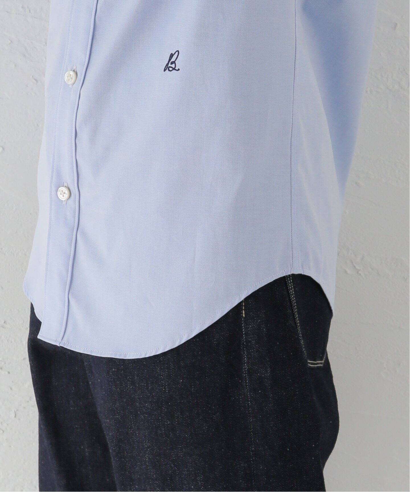 MADISONBLUE/マディソンブルー】ROUND COLLAR FRILL SH L.OX フリル 