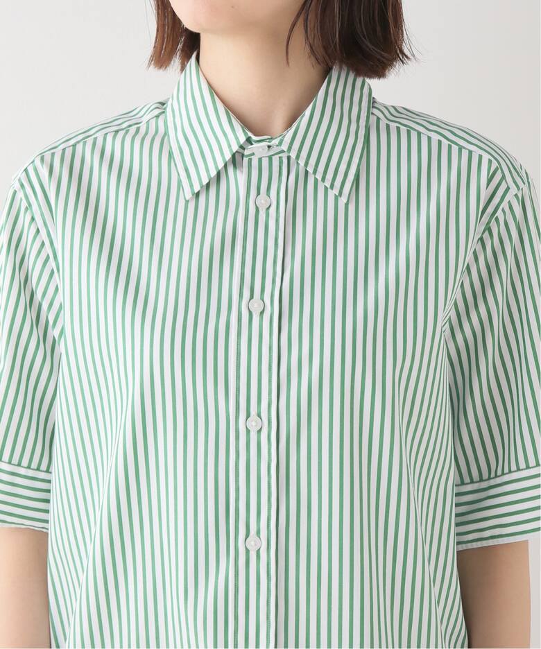 MADISONBLUE/マディソンブルー】 RELAXED FIT S/S ストライプシャツ