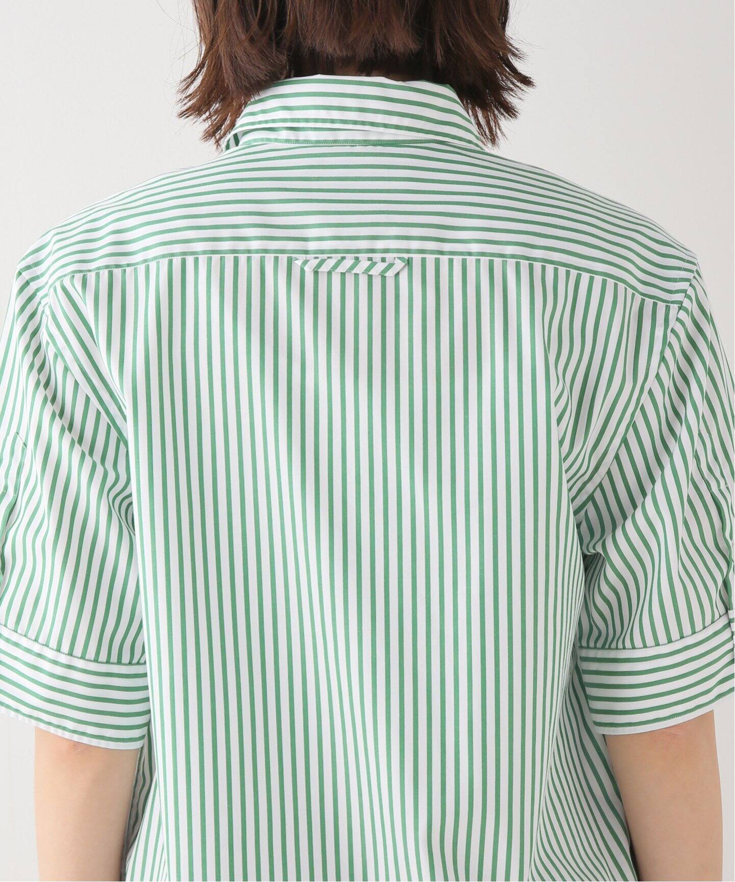 MADISONBLUE/マディソンブルー】 RELAXED FIT S/S ストライプシャツ 