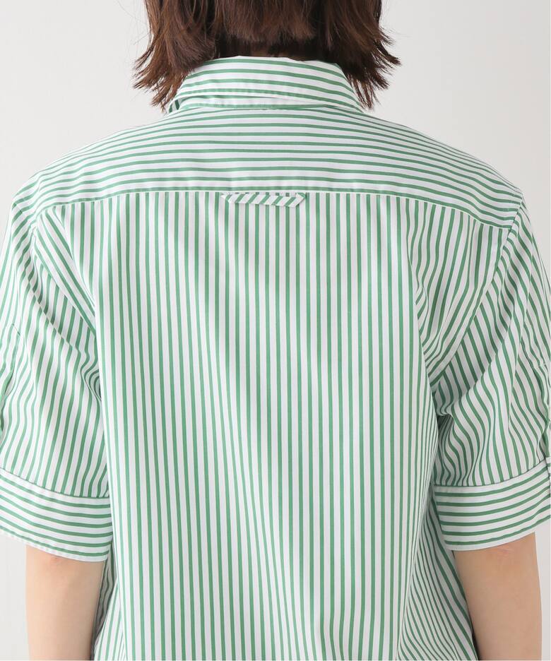 MADISONBLUE/マディソンブルー】 RELAXED FIT S/S ストライプシャツ