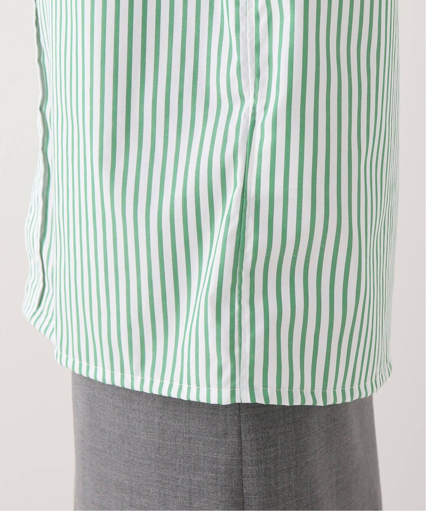 MADISONBLUE/マディソンブルー】 RELAXED FIT S/S ストライプシャツ 