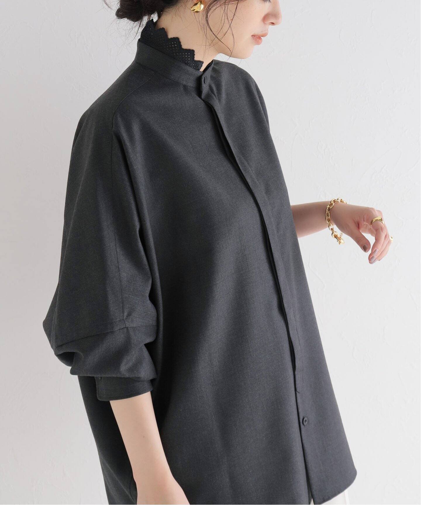 UNION LAUNCH/ユニオンランチ】DETACHABLE COLLAR DOLMAN SH ドルマン 