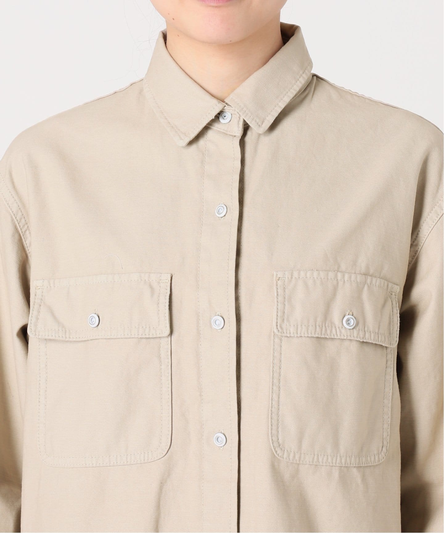 Healthy DENIM/ヘルシーデニム】SLOBE別注バックサテンビッグシャツ