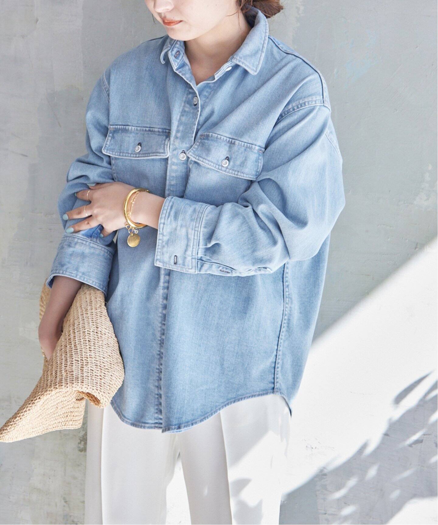 Healthy denim ヘルシーデニム BLUE BIG シャツ（plage（プラージュ  