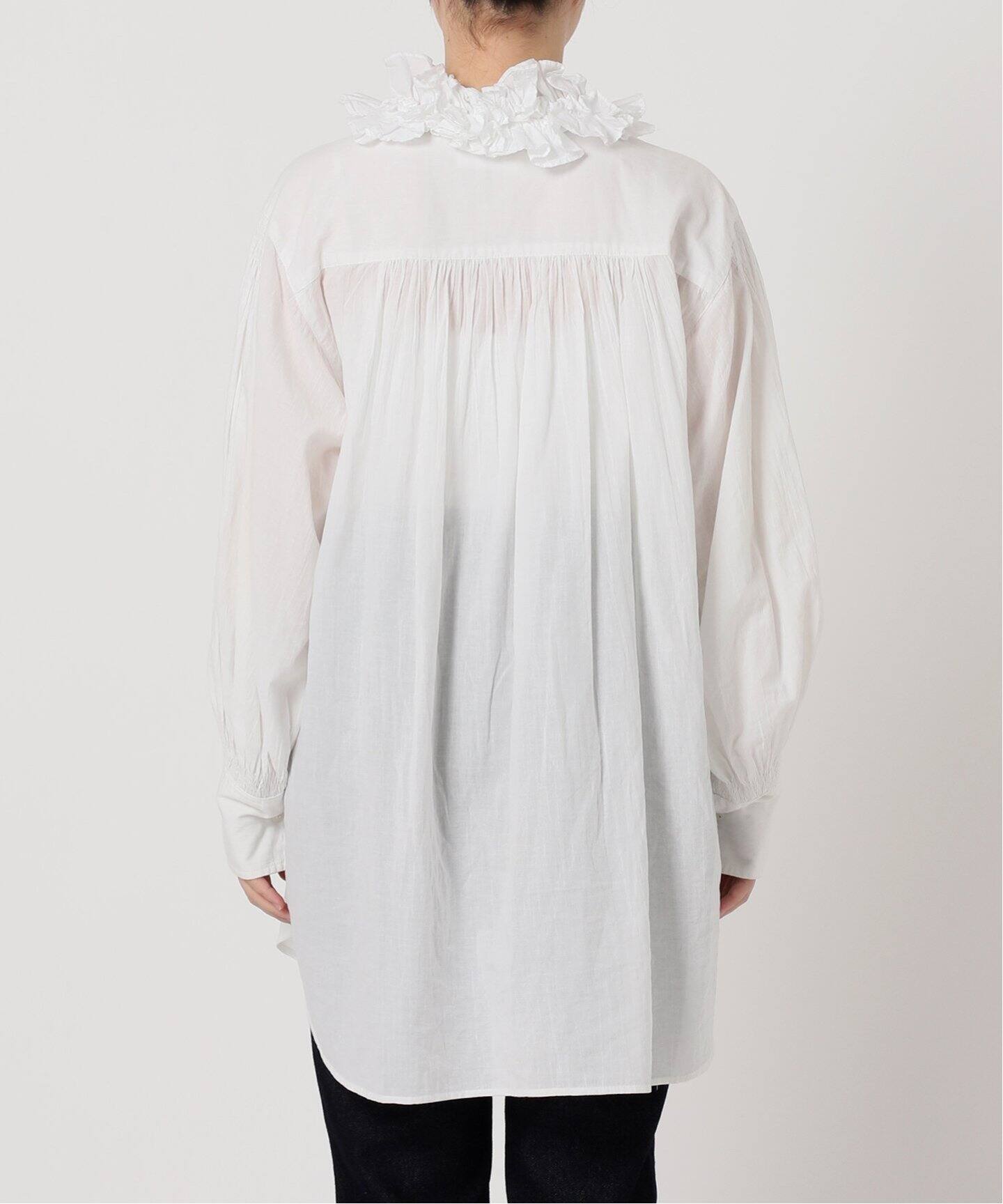 crinkle crinkle crinkle】 FRILL COLLERシャツ（シャツ／ブラウス  