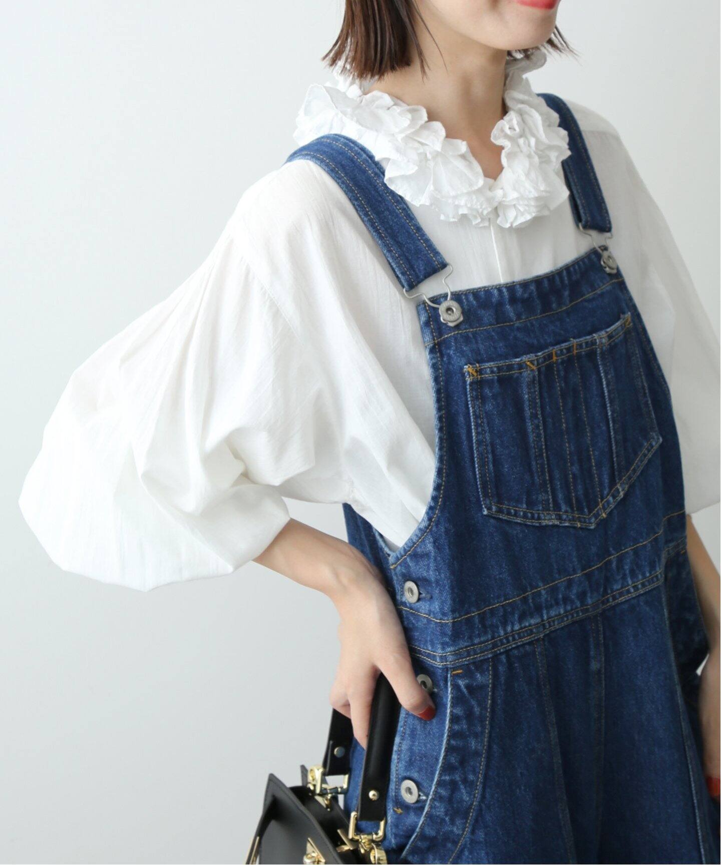 crinkle crinkle crinkle】 FRILL COLLERシャツ（シャツ／ブラウス 