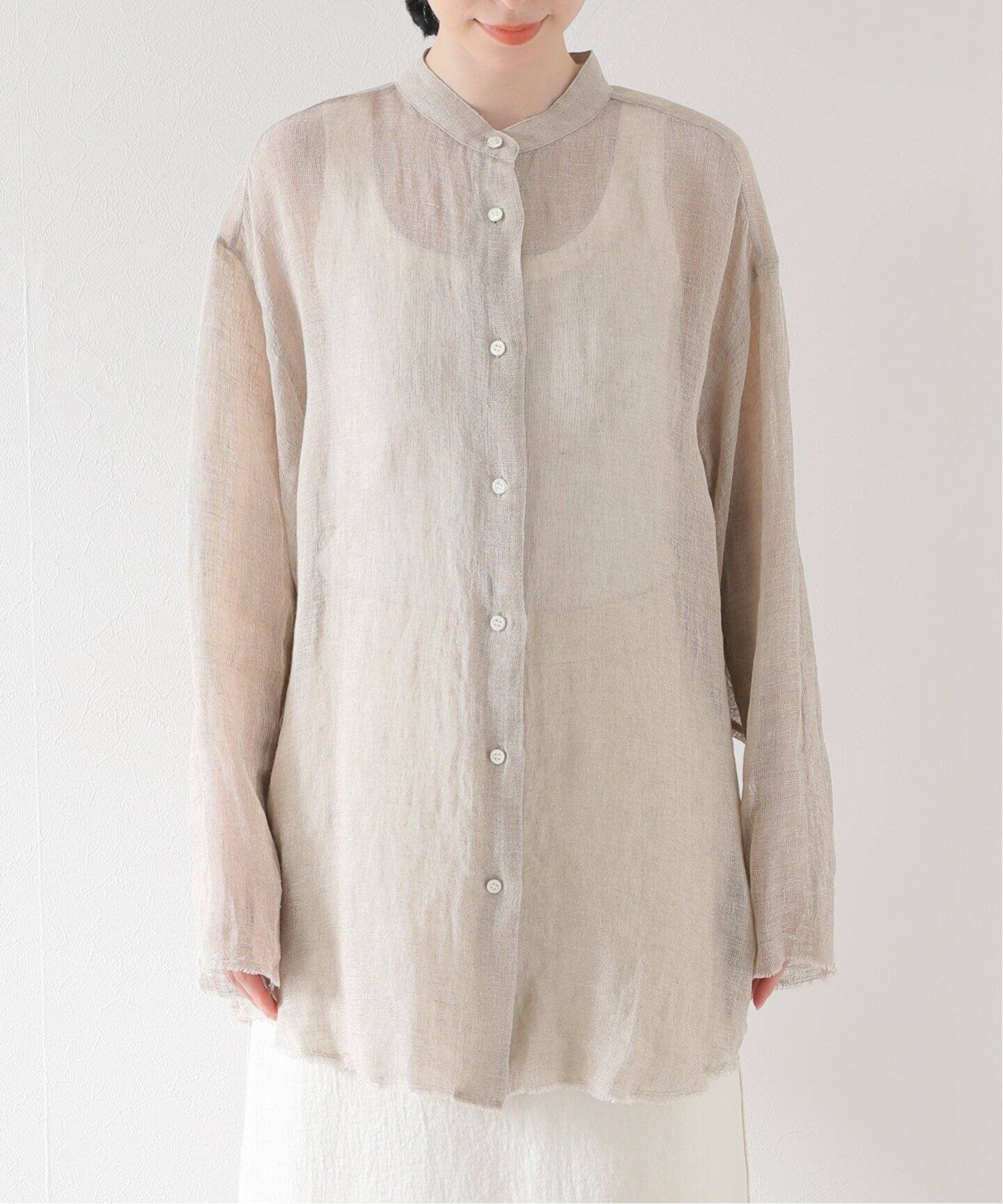 CALMER】別注 BandCollar シャツ（シャツ／ブラウス）｜Plage 