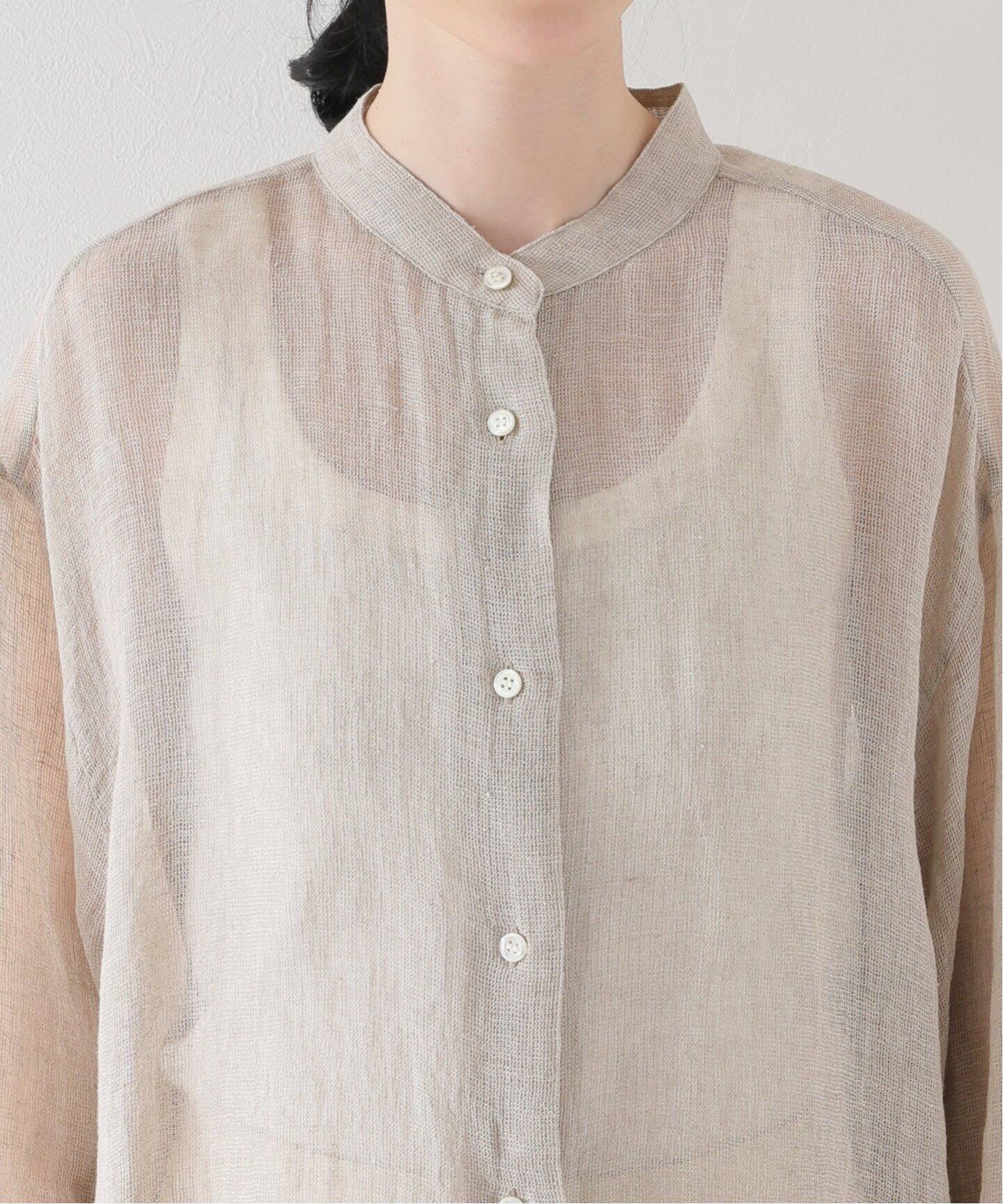 CALMER】別注 BandCollar シャツ（シャツ／ブラウス）｜Plage 