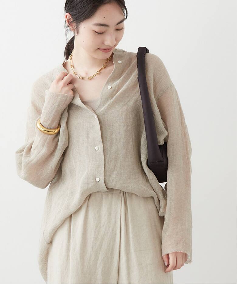 CALMER】別注 BandCollar シャツ（シャツ／ブラウス）｜Plage 