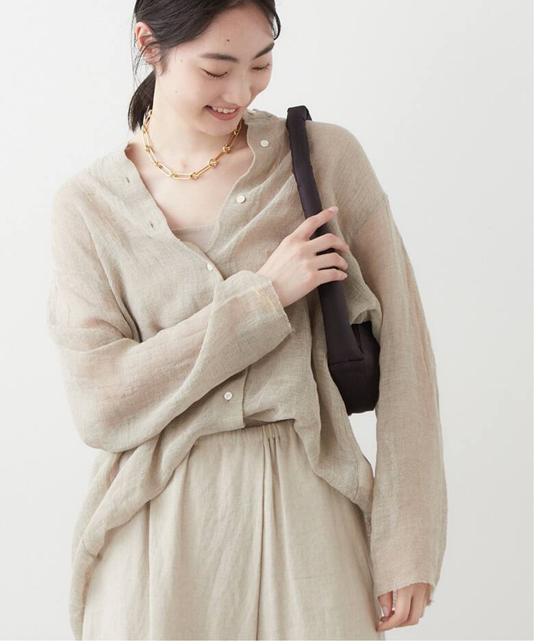 CALMER】別注 BandCollar シャツ（シャツ／ブラウス）｜Plage 