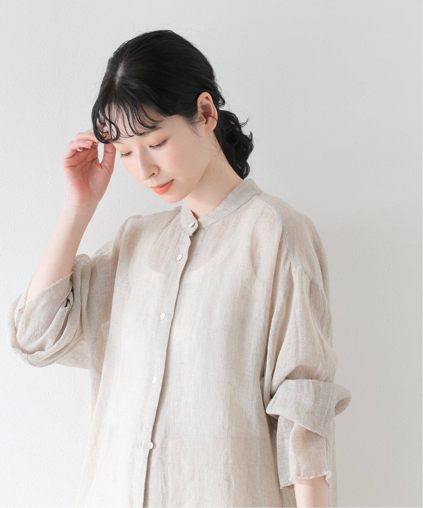 追加》【CALMER】別注 BandCollar シャツ2（シャツ／ブラウス）｜Plage 