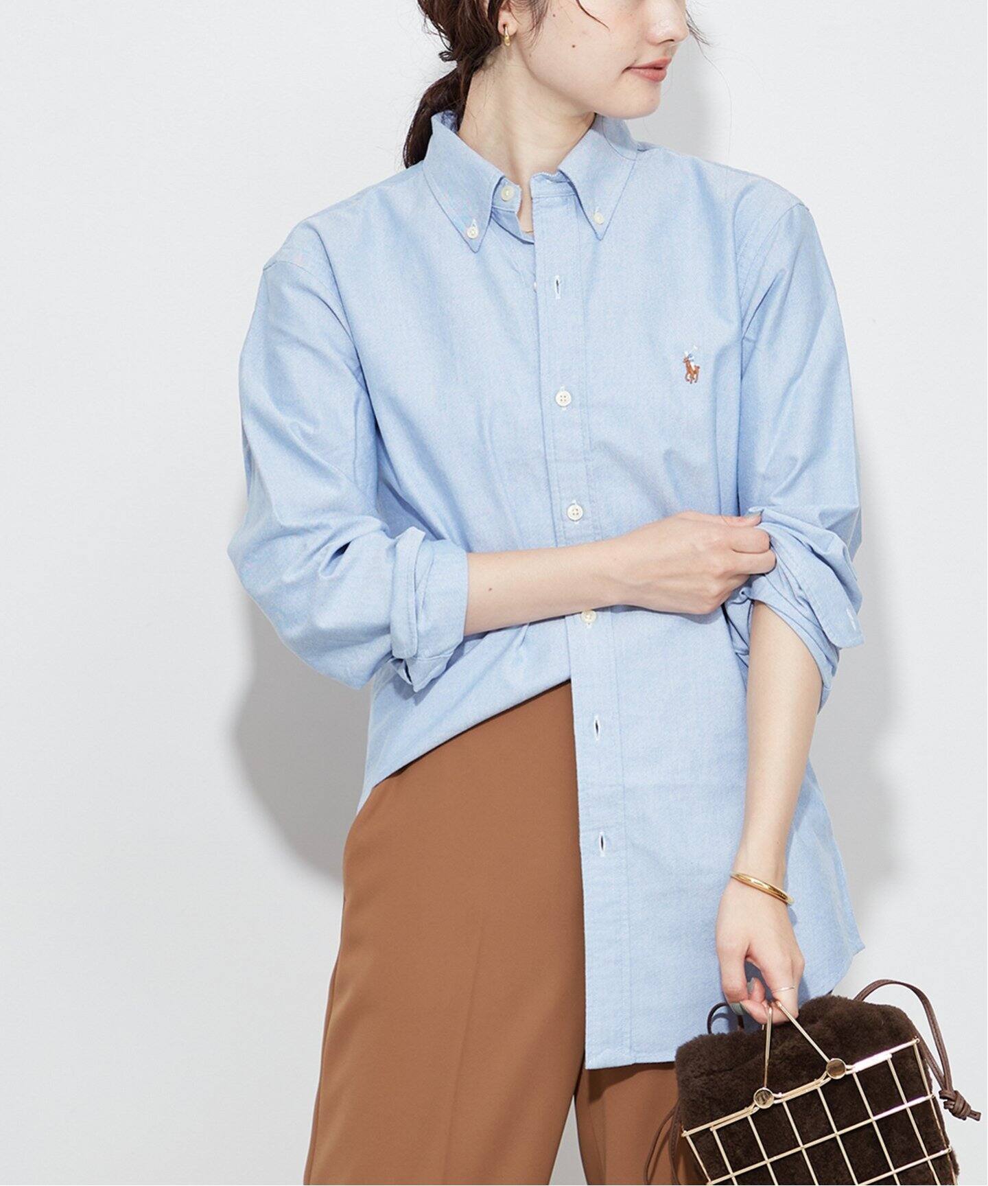 POLO RALPH LAUREN / ポロ ラルフ ローレン】 CUSTOM FIT BD ブルー  