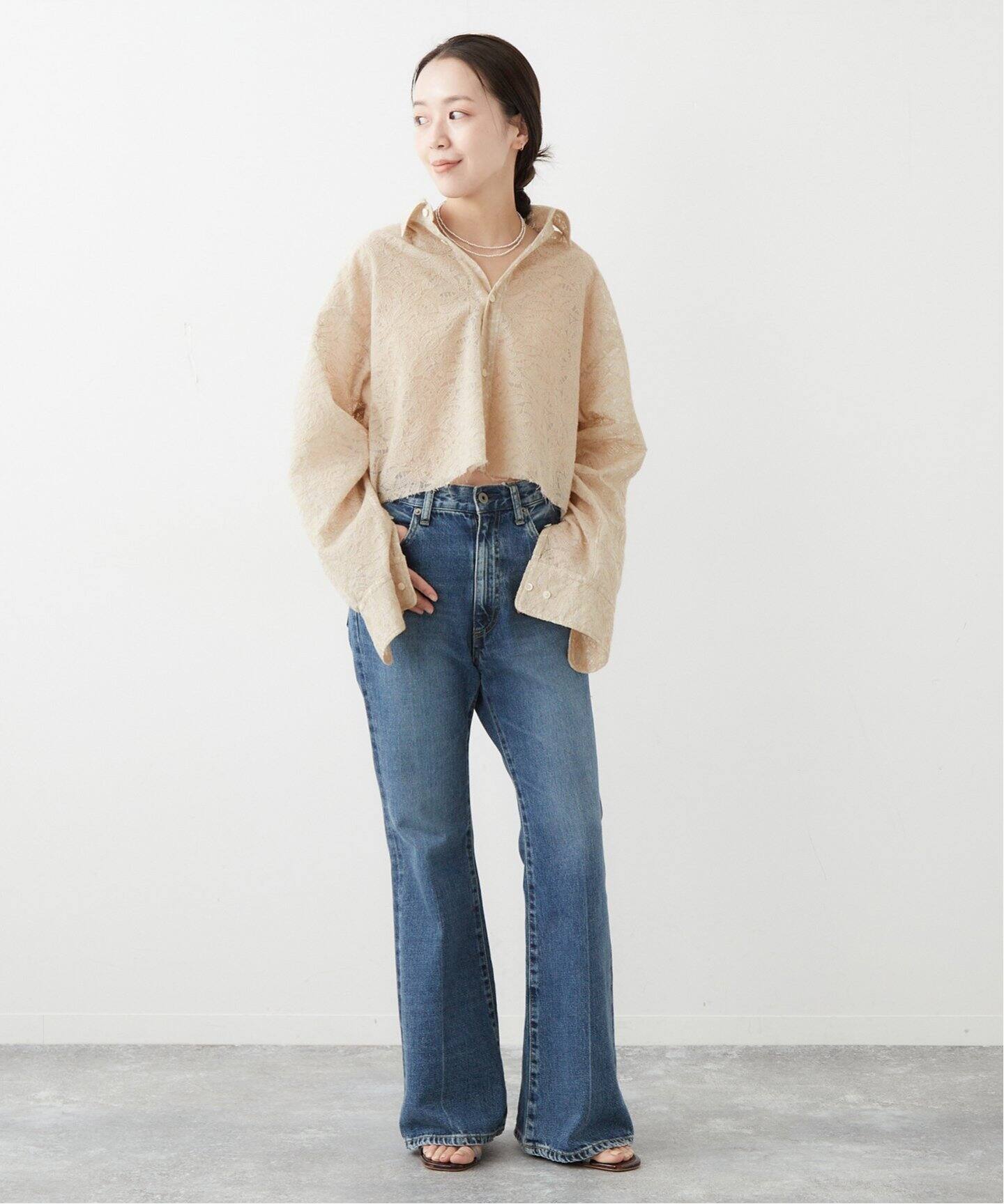 JANE SMITH/ジェーンスミス】 別注 LACE CROPPED シャツ（シャツ 