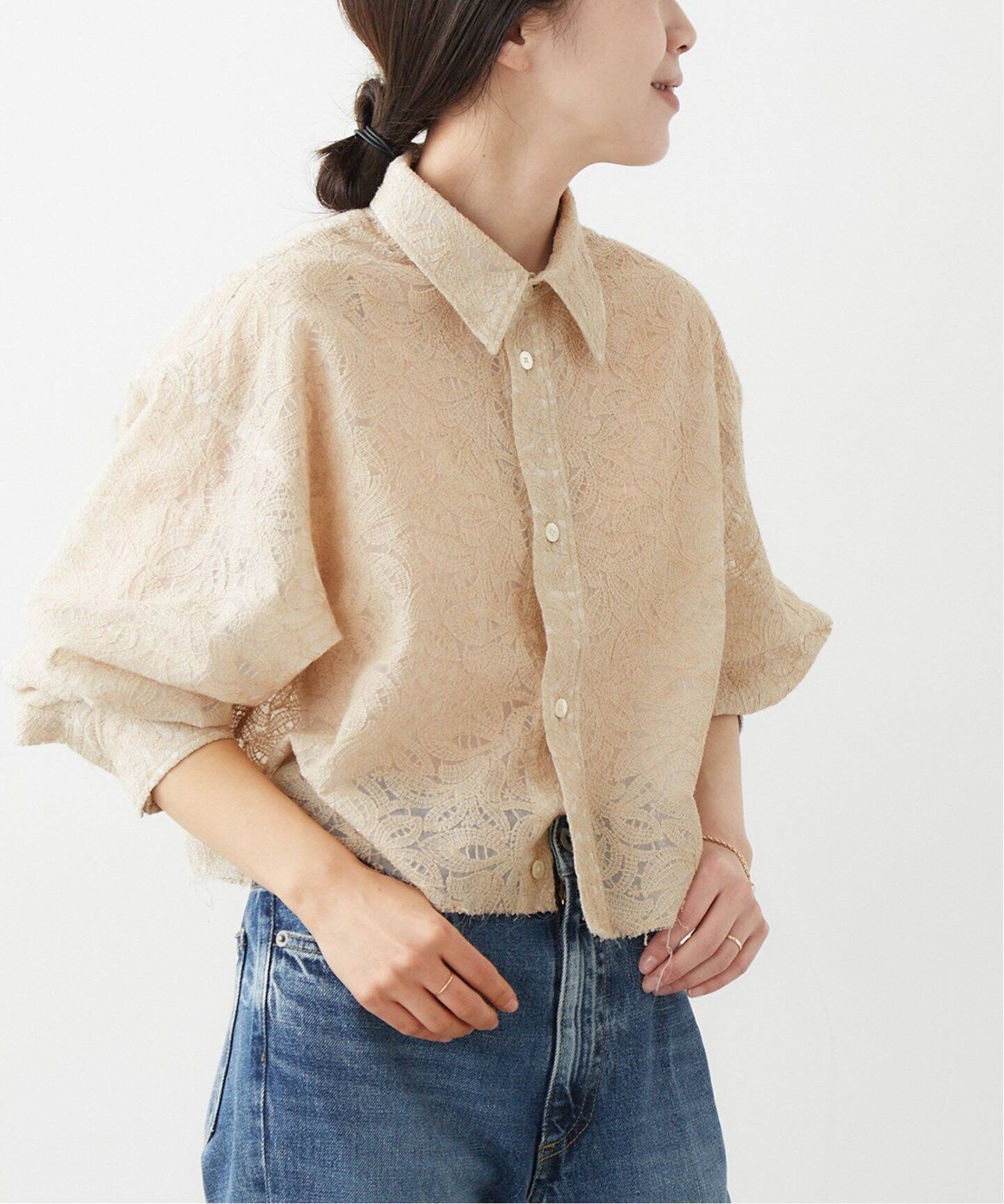 JANE SMITH/ジェーンスミス】 別注 LACE CROPPED シャツ（シャツ 