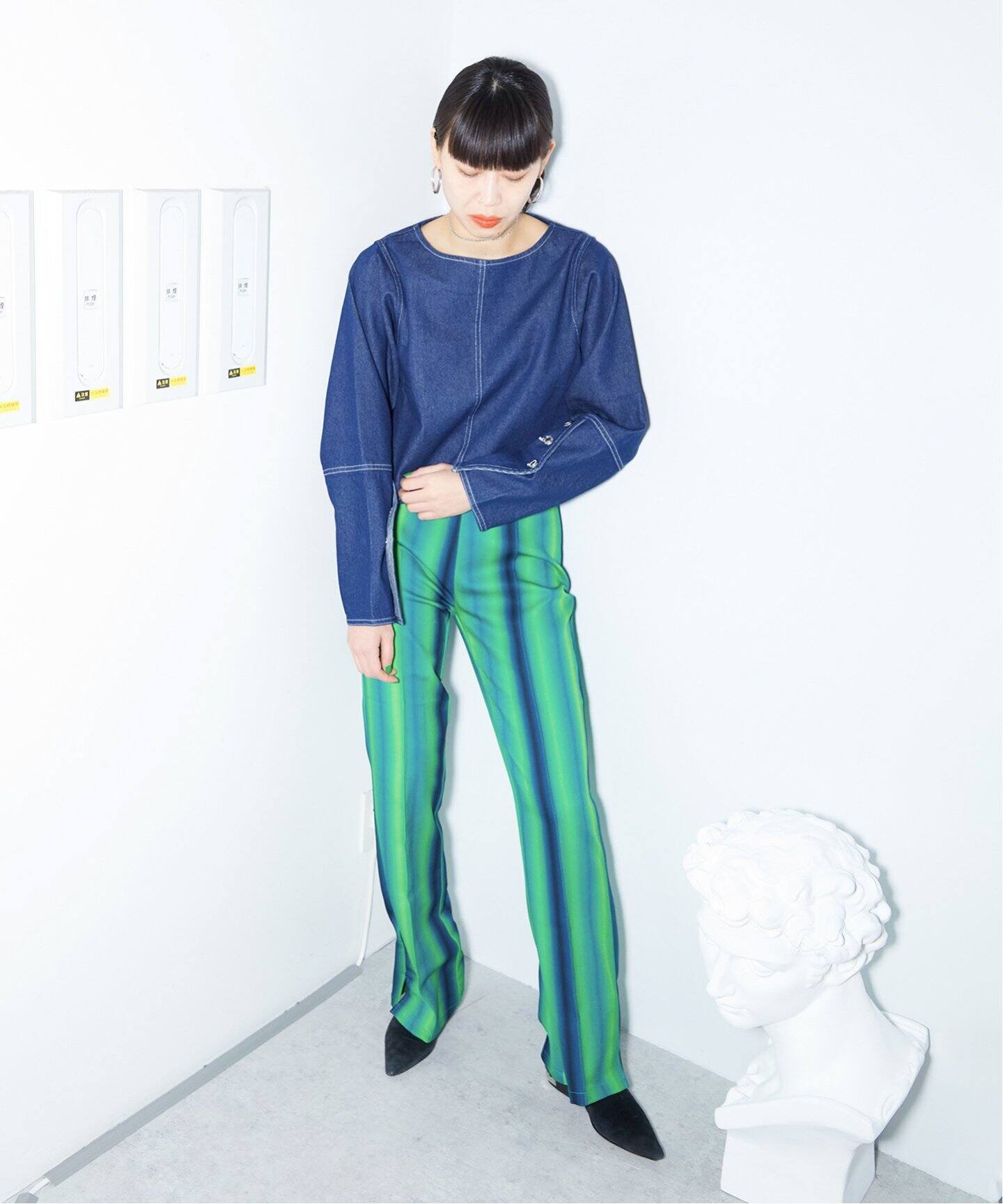 Hosbjerg/ホスビョーグ】IVORY GAYA BLOUSE：ブラウス（シャツ 