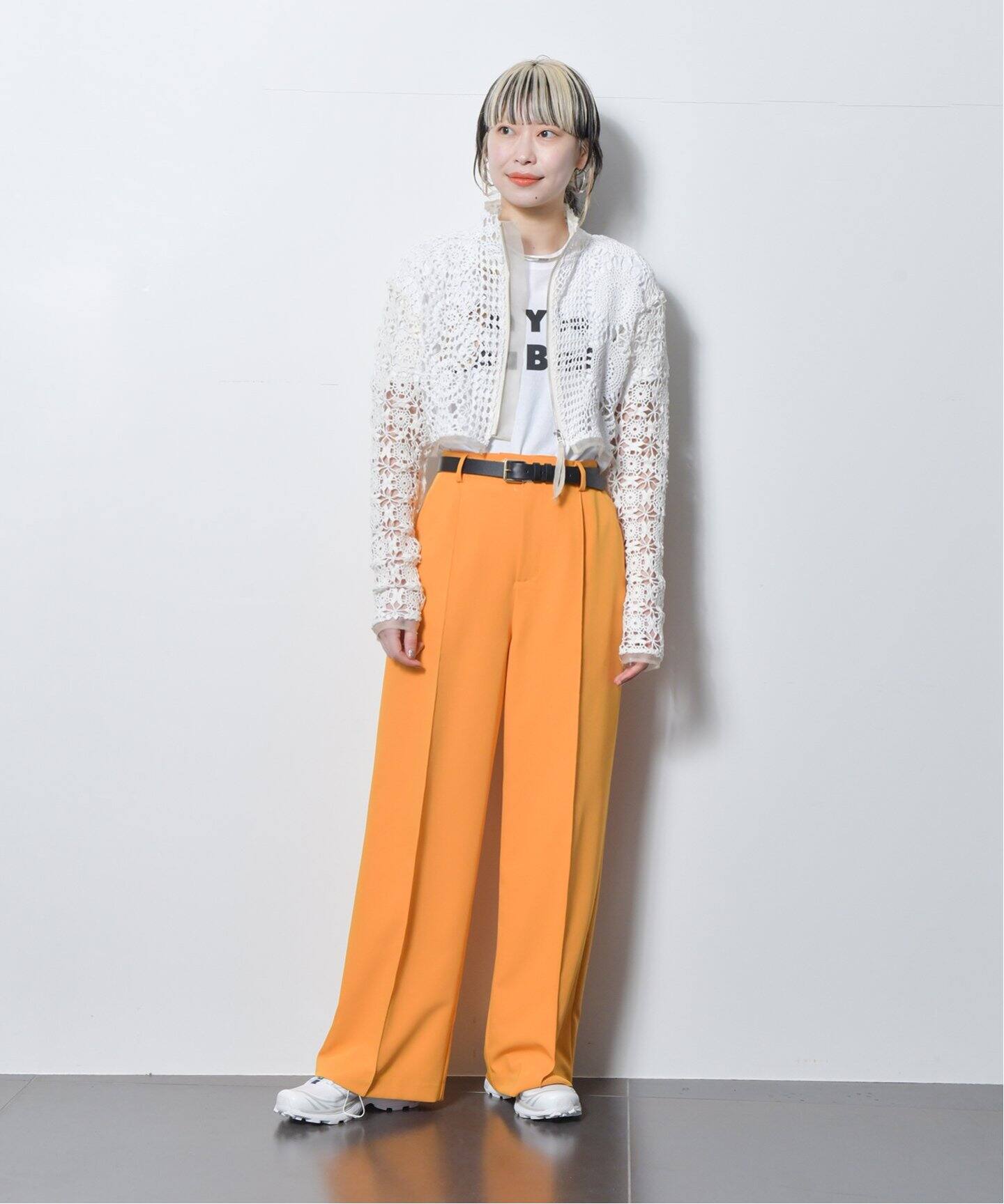 MALION Vintage/マリオンヴィンテージ】crochet lace highneck top  