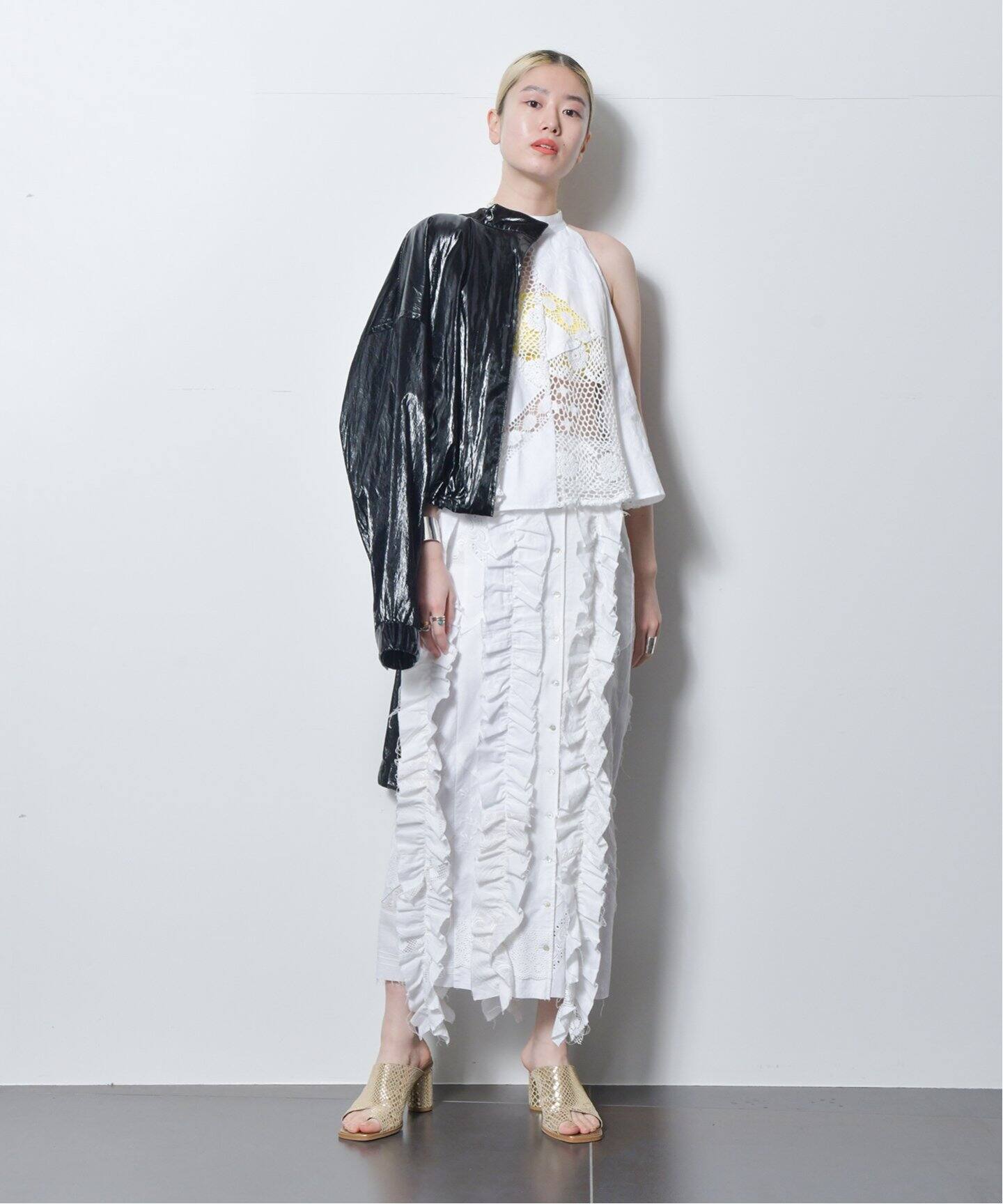 MALION Vintage/マリオンヴィンテージ】別注 holter neck：ブラウス  