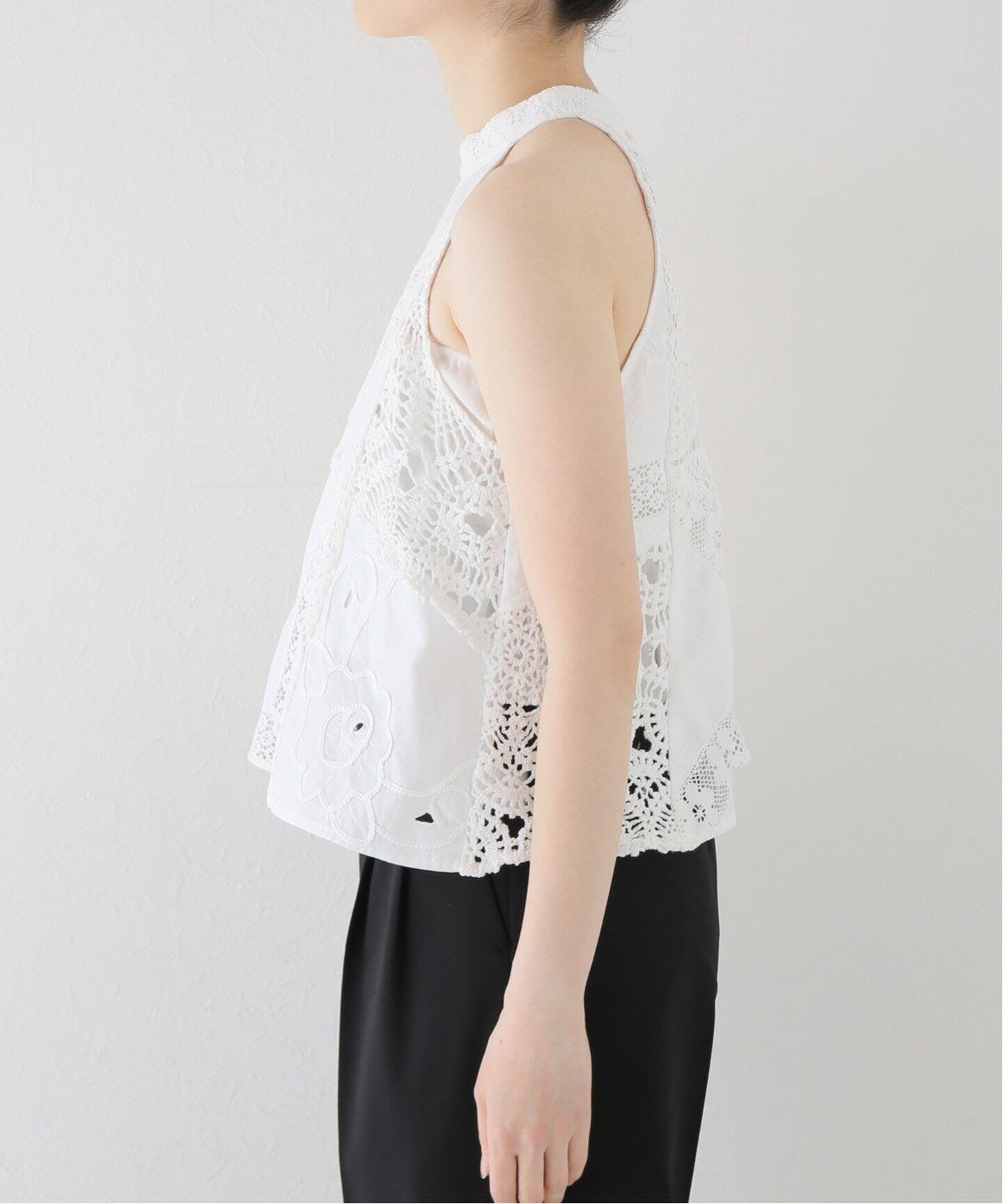 MALION Vintage/マリオンヴィンテージ】別注 holter neck：ブラウス  