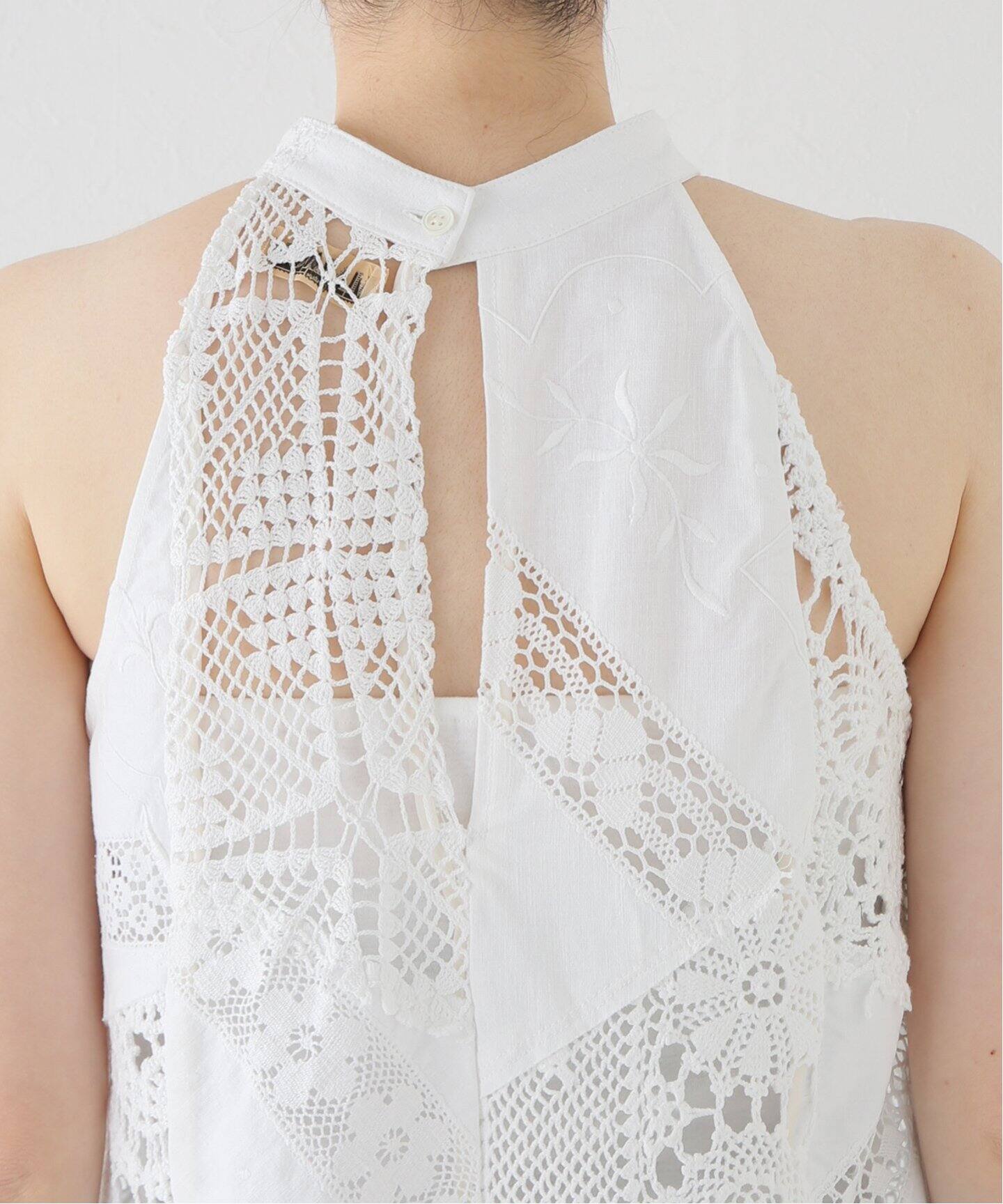 MALION Vintage/マリオンヴィンテージ】別注 holter neck：ブラウス  