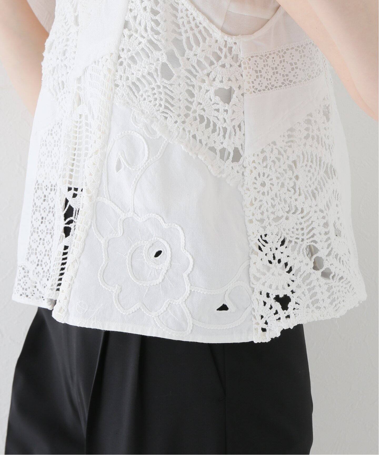 MALION Vintage/マリオンヴィンテージ】別注 holter neck：ブラウス  