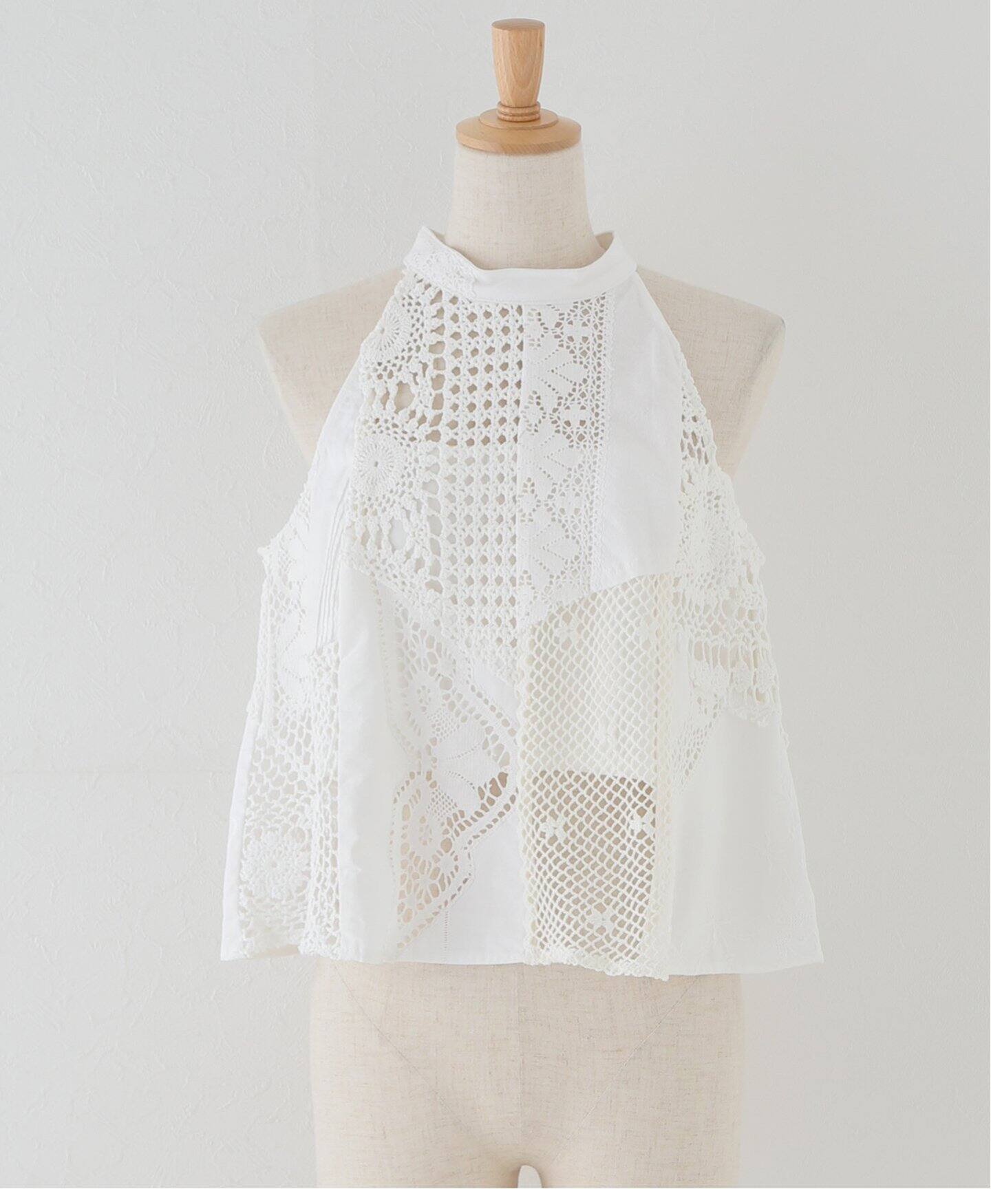 MALION Vintage/マリオンヴィンテージ】別注 holter neck：ブラウス  