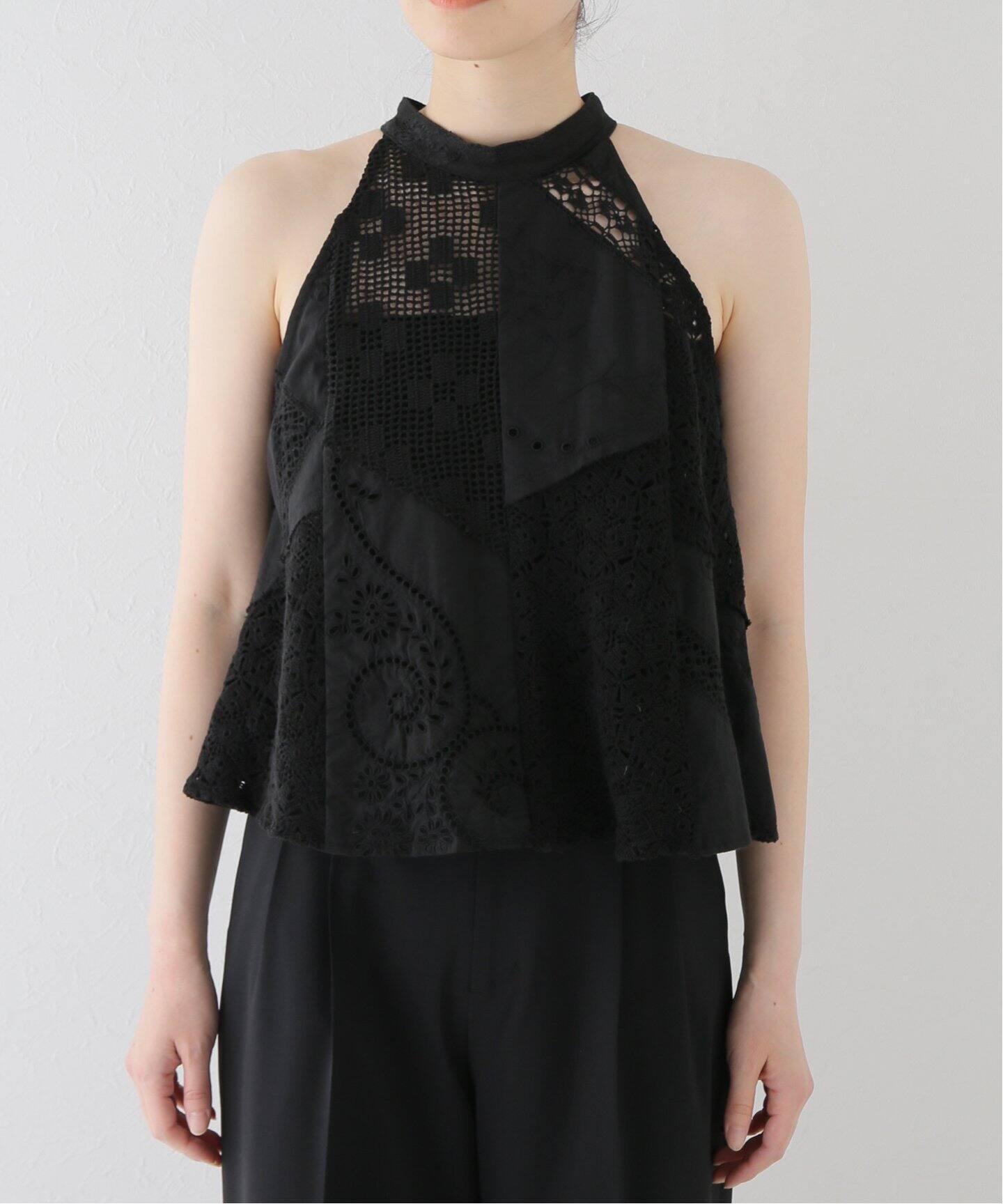 MALION Vintage/マリオンヴィンテージ】別注 holter neck：ブラウス  