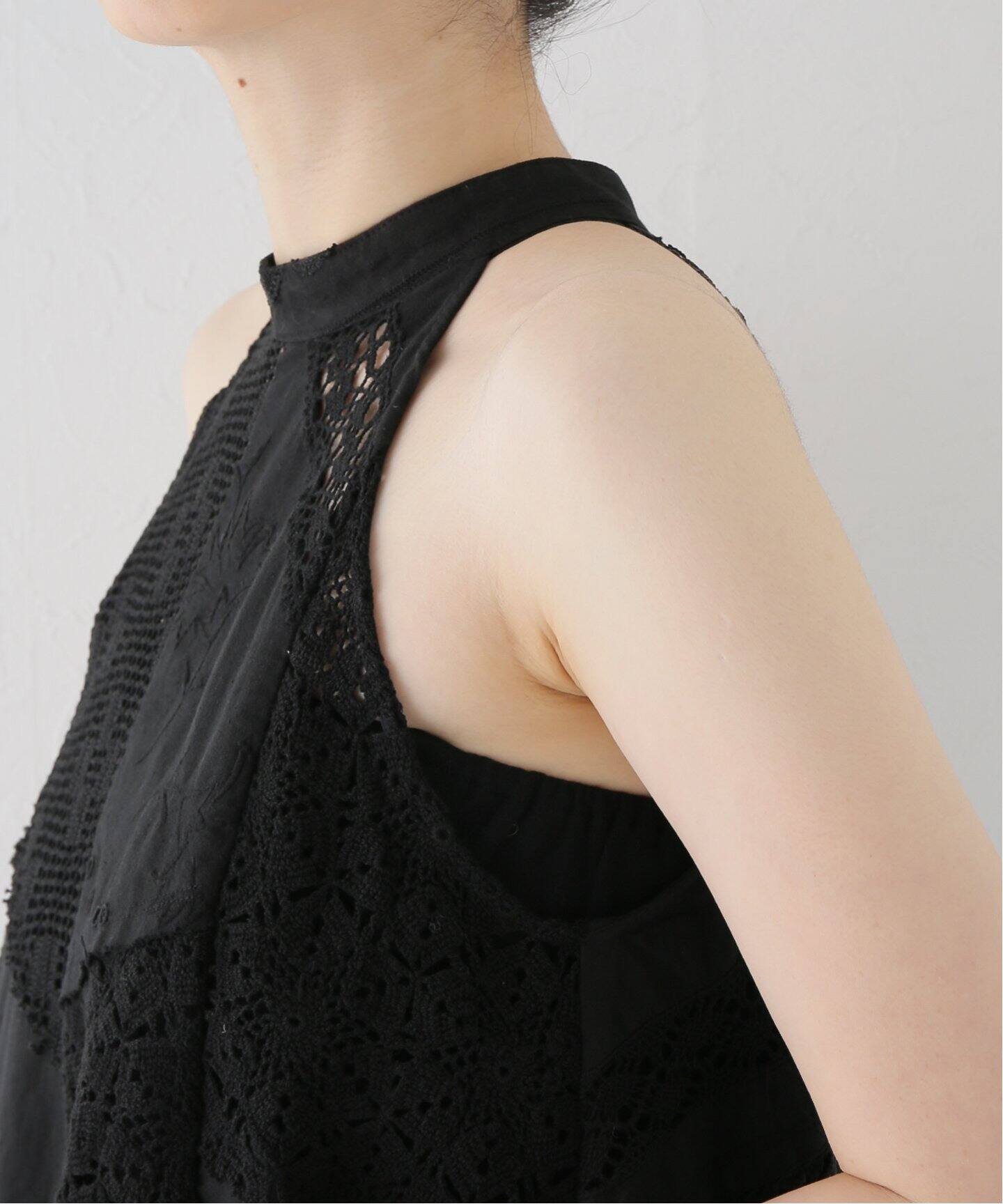 MALION Vintage/マリオンヴィンテージ】別注 holter neck：ブラウス 