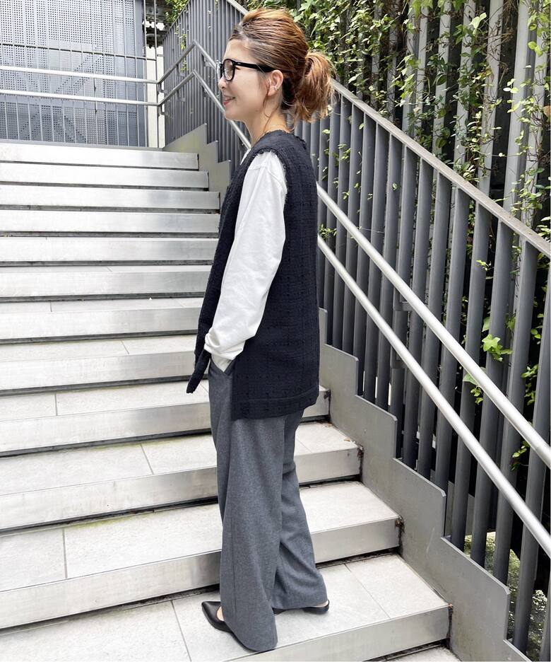 ≪WEB限定追加≫Italian fabric ツイードベスト（ベスト）｜Spick and 