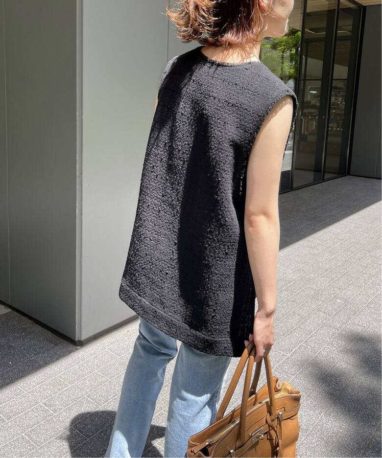 ≪WEB限定追加≫Italian fabric ツイードベスト（ベスト）｜Spick and 