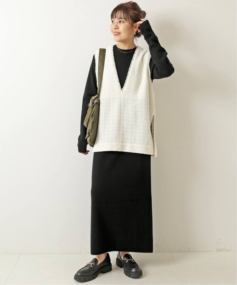 ≪WEB限定追加≫Italian fabric ツイードベスト（ベスト）｜Spick and 