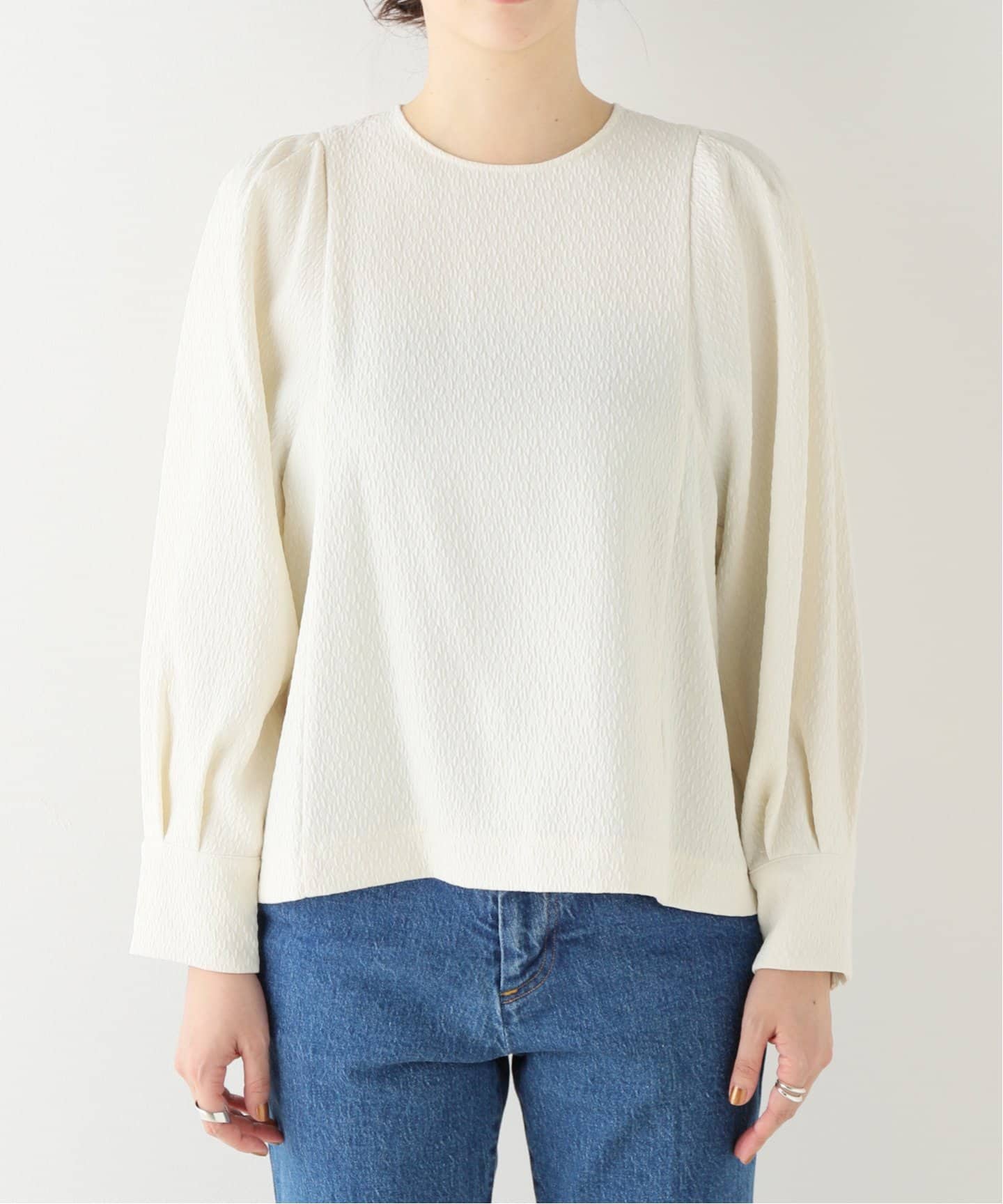 Spick＆Span ブラウス フクレダイヤジャガードブラウス（シャツ／ブラウス）｜Spick