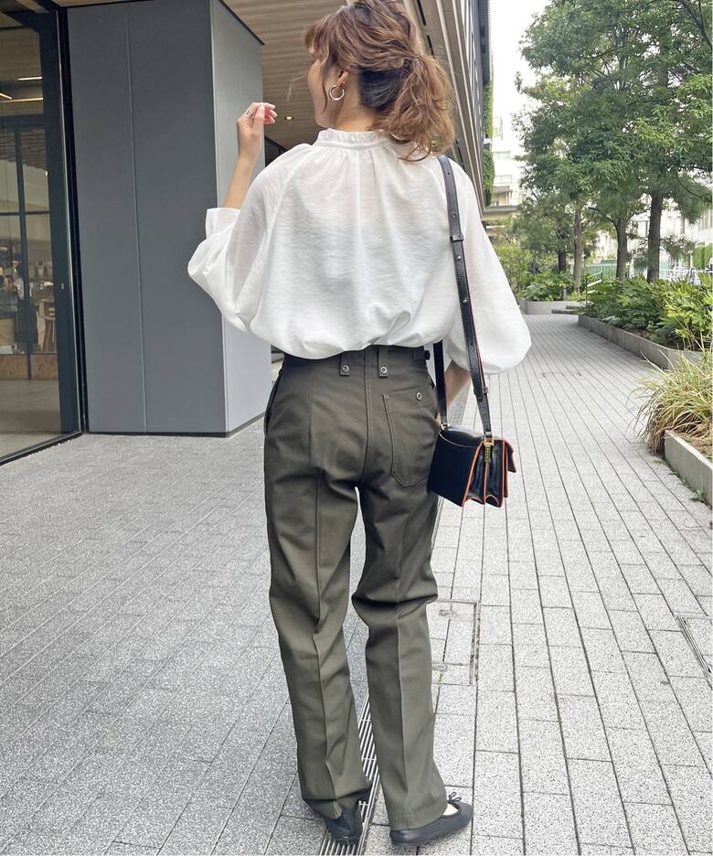 ≪追加2≫ハイブリットフリルカラーボリュームスリーブブラウス 
