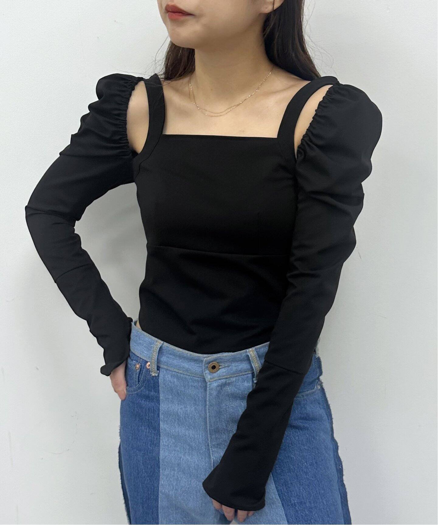 スクエアネックブラウス（シャツ／ブラウス）｜U by SPICK&SPAN（ユー  