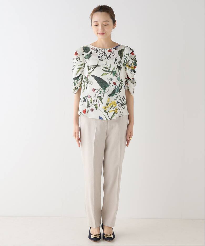 アルミ 試着のみ☆ノーブルボタニカルブラウス - sekai-writer.number  