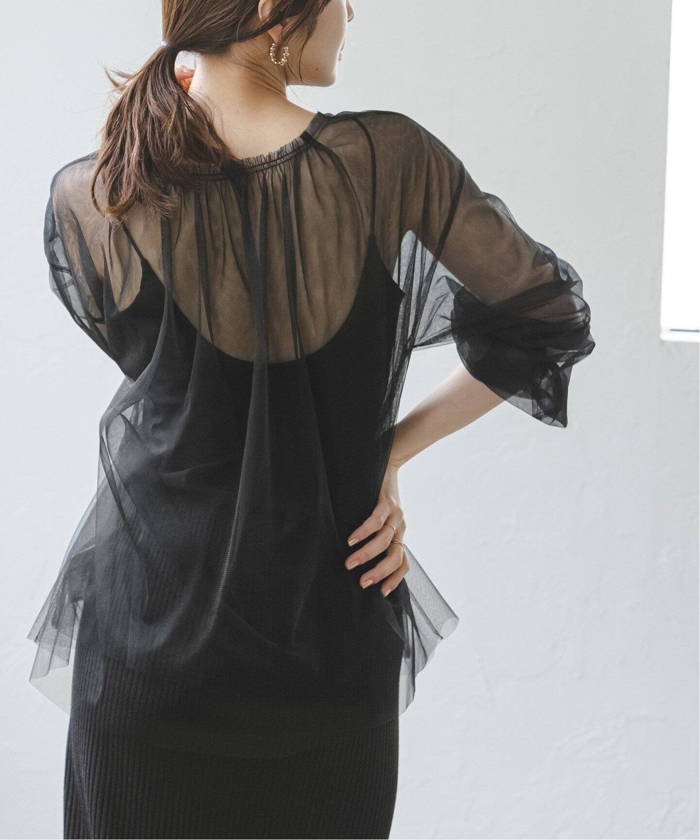 ニュアンスチュールブラウス（シャツ／ブラウス）｜NOBLE（ノーブル  