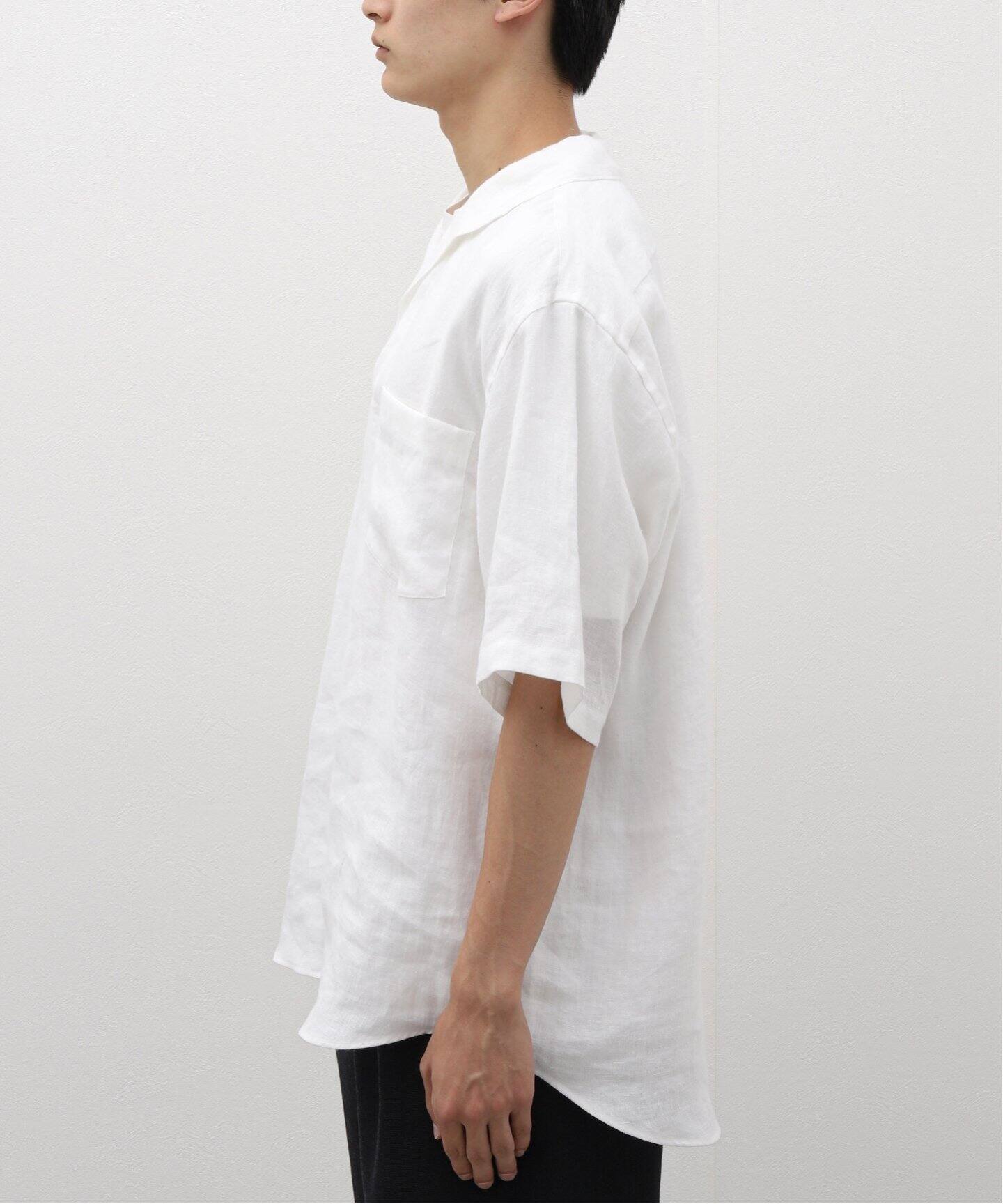 COMOLI / コモリ】カナパ スキッパーハンソデシャツ（シャツ／ブラウス 