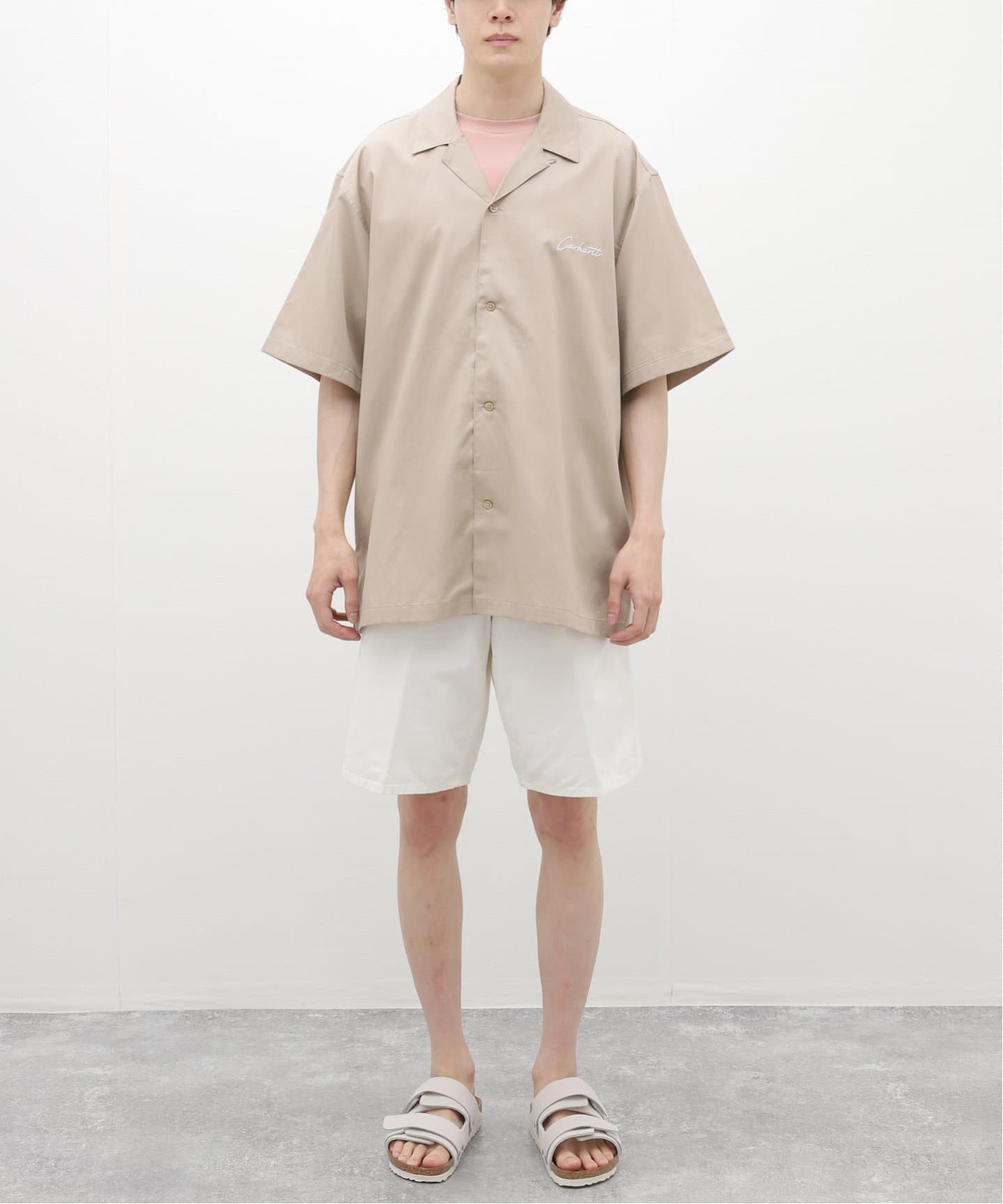 カーハート Carhartt WIP シャツワンピ ノーカラーワンピース
