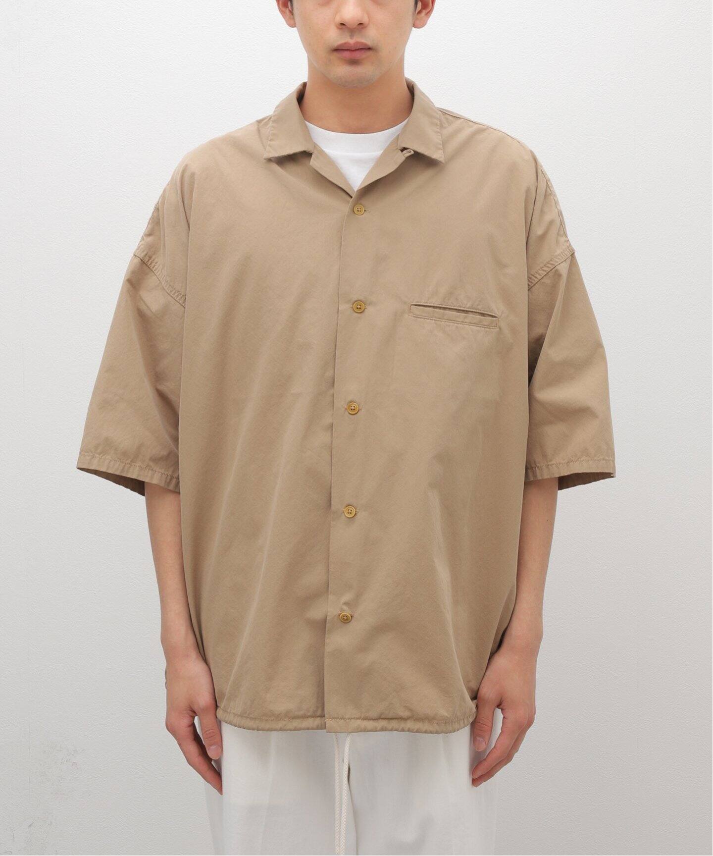 nanamica / ナナミカ】Open Collar Wind H/S Shirt（シャツ／ブラウス 