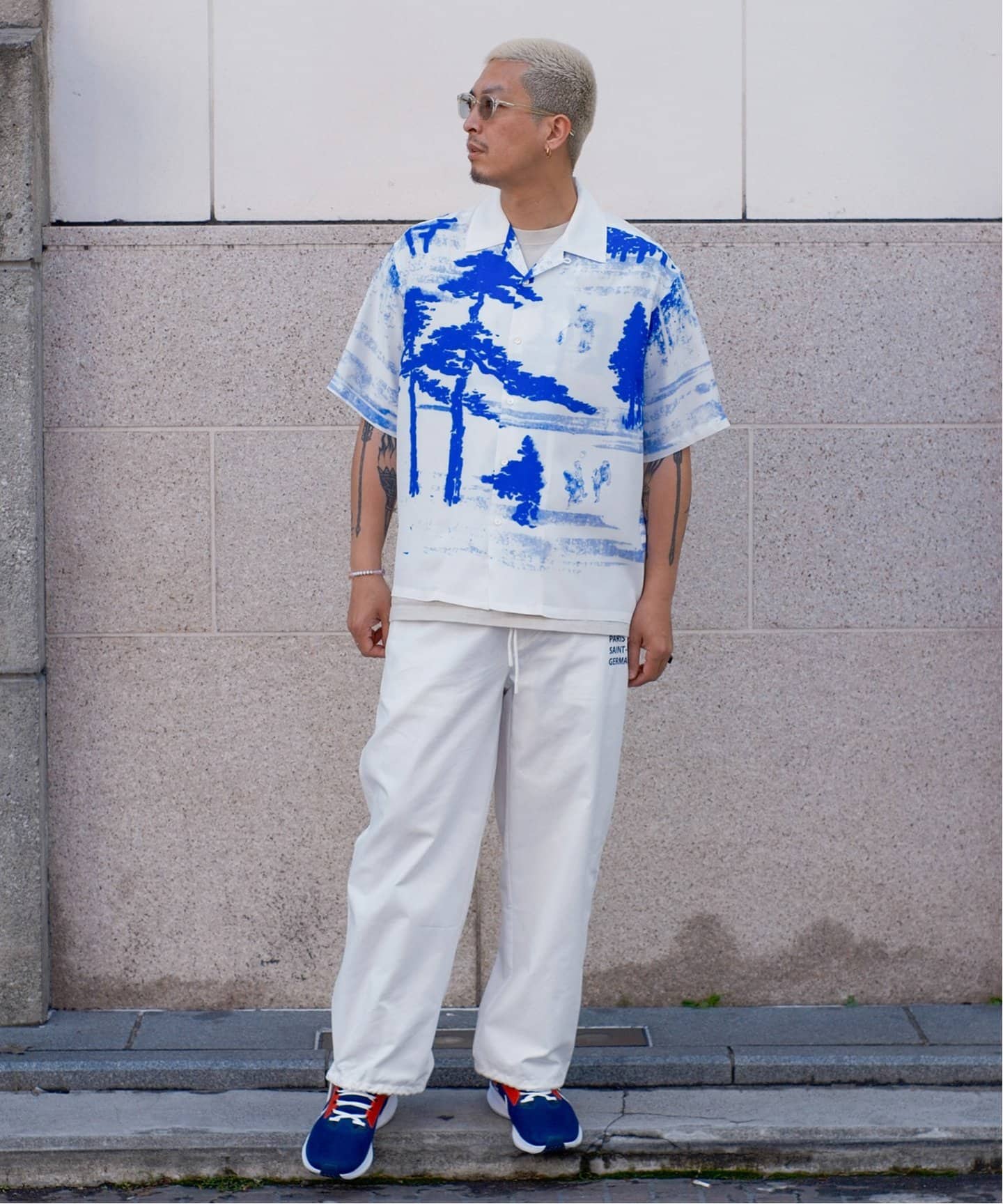 Poggy × Paris Saint-Germain】PSG PLJ KEMARI ALOHA SHIRT（シャツ