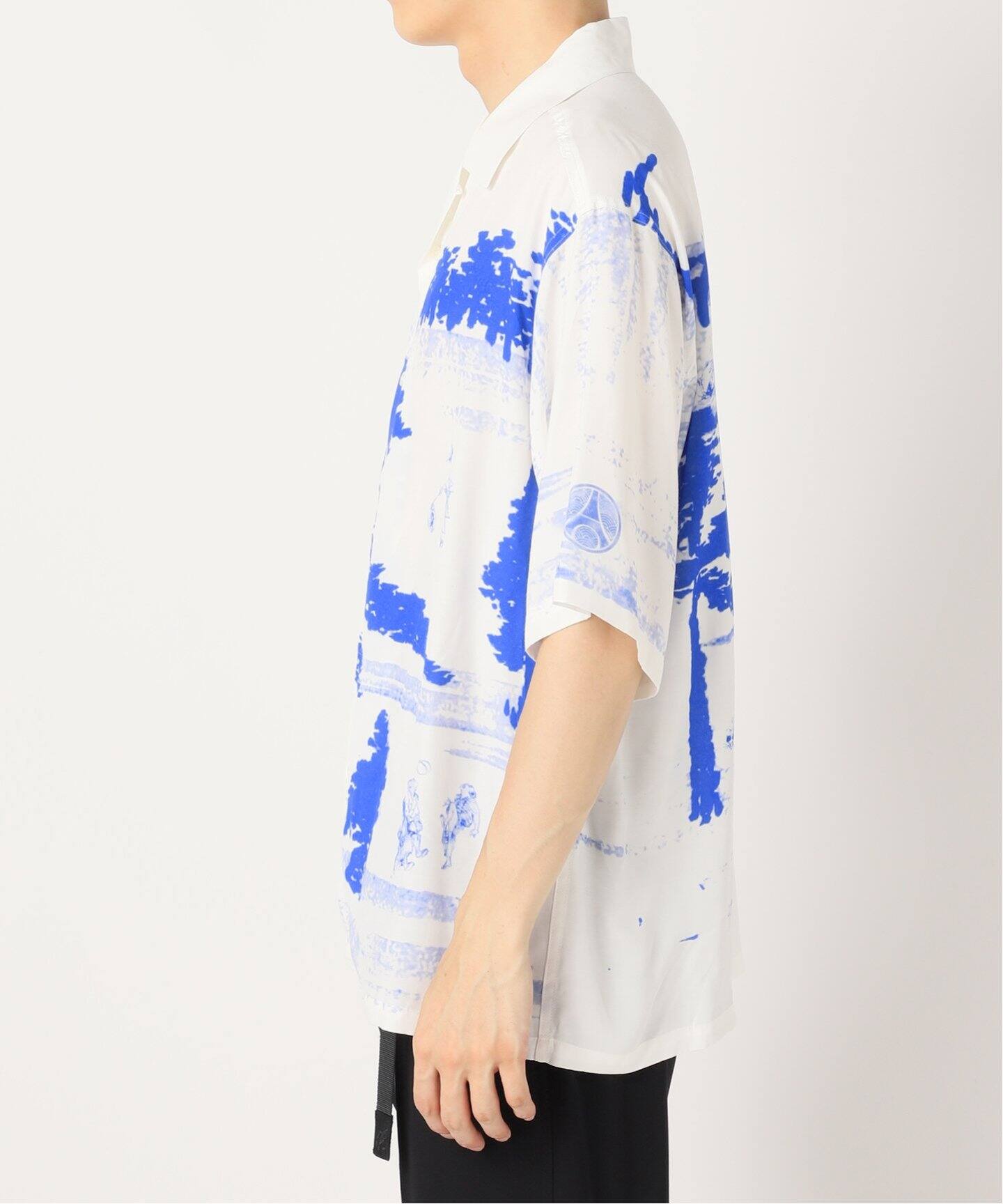 未流通 PSG × Poggy コラボ 総柄 半袖シャツ M ポギー