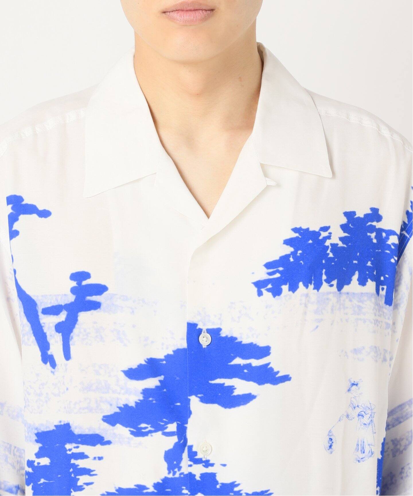 未流通 PSG × Poggy コラボ 総柄 半袖シャツ M ポギー