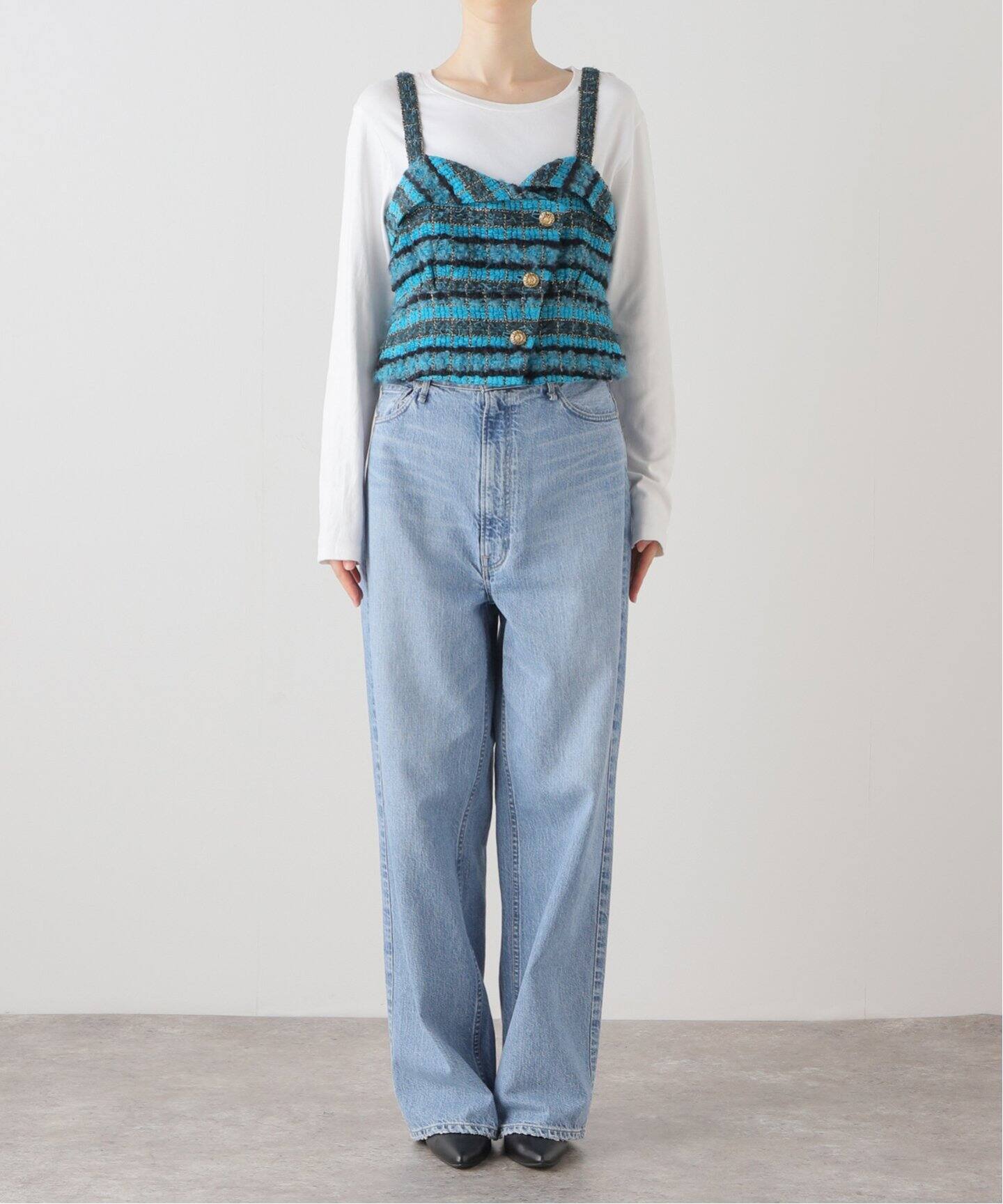 leur logette/ルールロジェット】 Craft tweed camisole03582（シャツ 