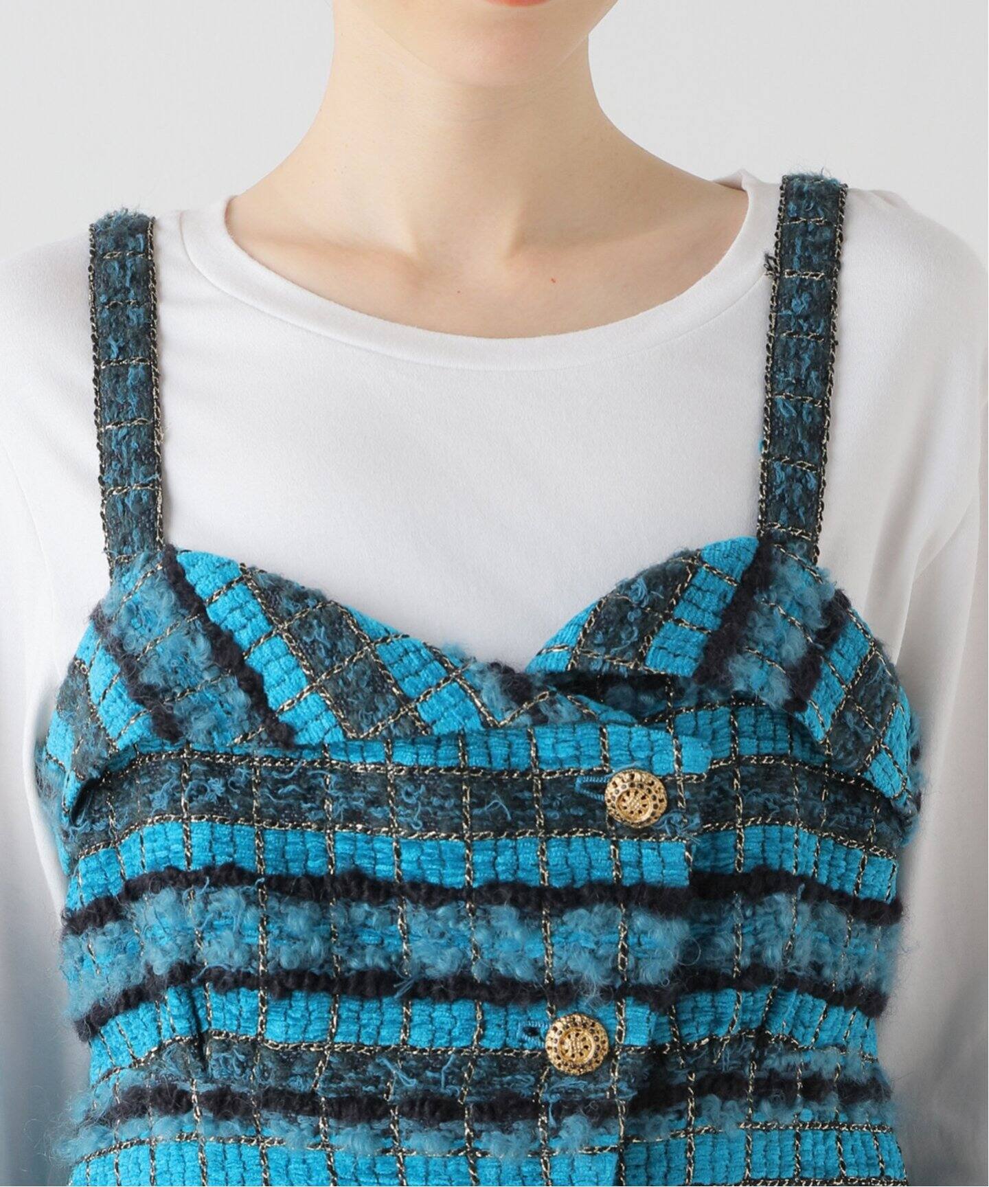 leur logette/ルールロジェット】 Craft tweed camisole03582（シャツ  