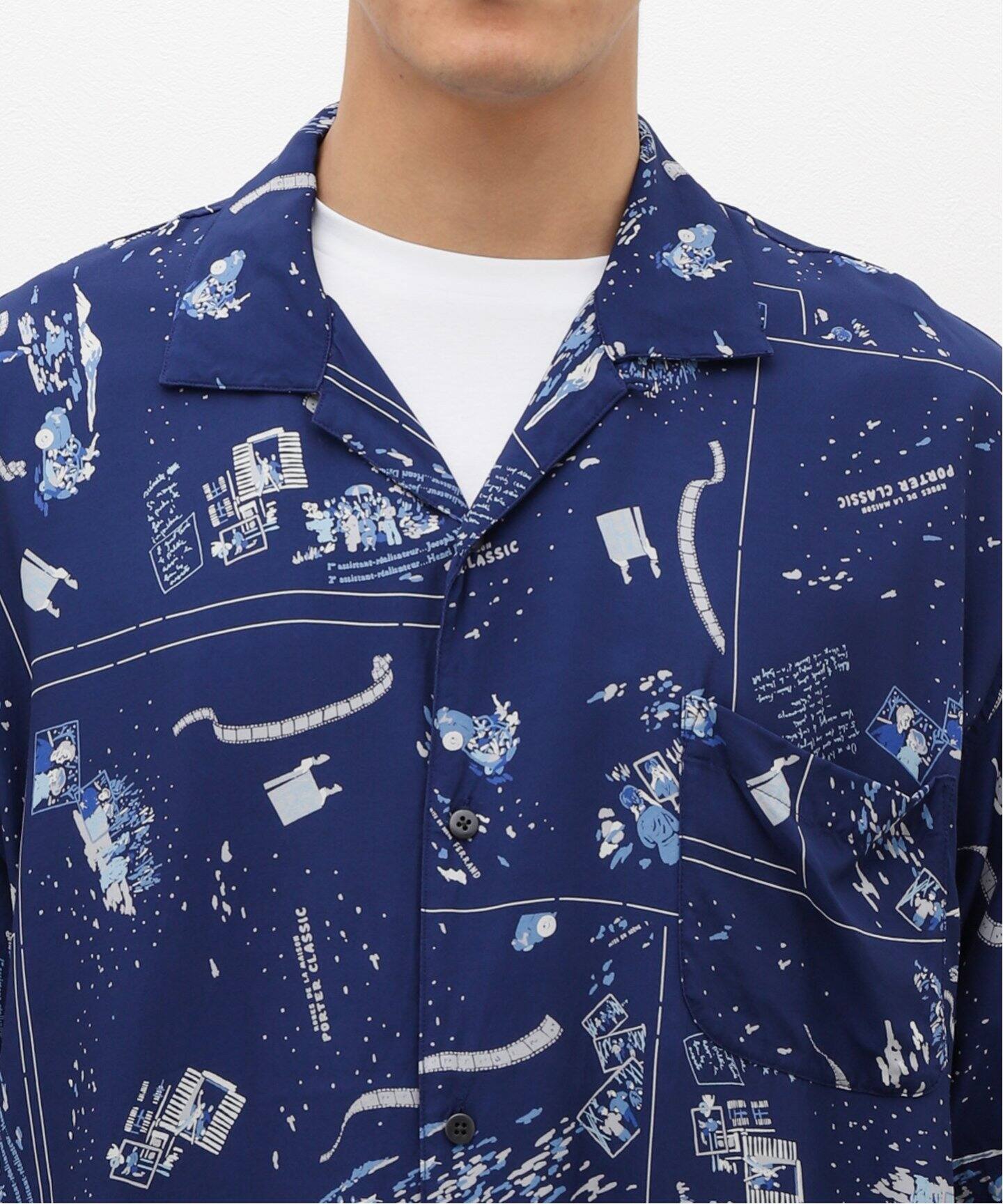 PORTER CLASSIC / ポータークラシック】アロハシャツ FRENCH FILM  