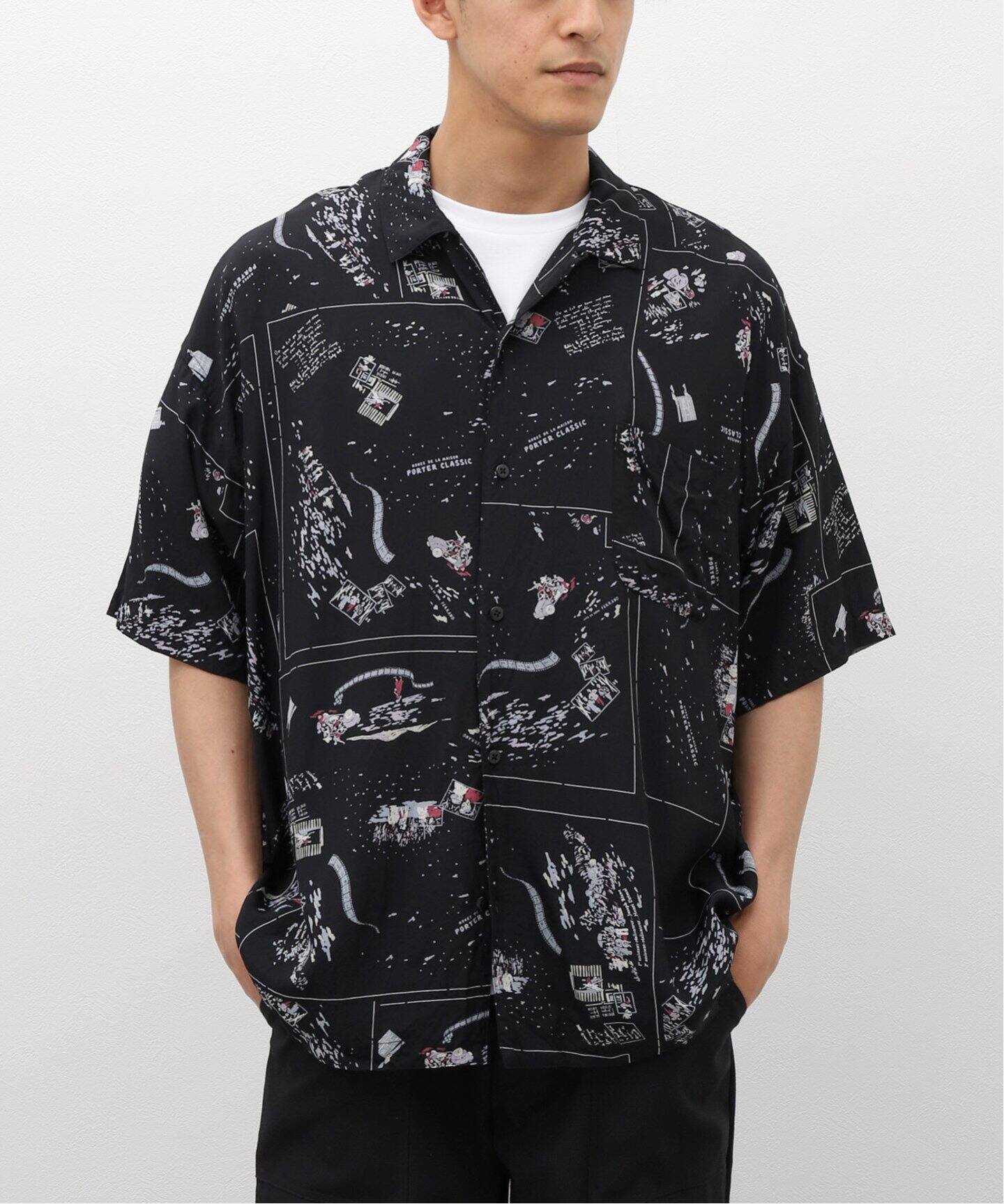 PORTER CLASSIC / ポータークラシック】アロハシャツ FRENCH FILM  