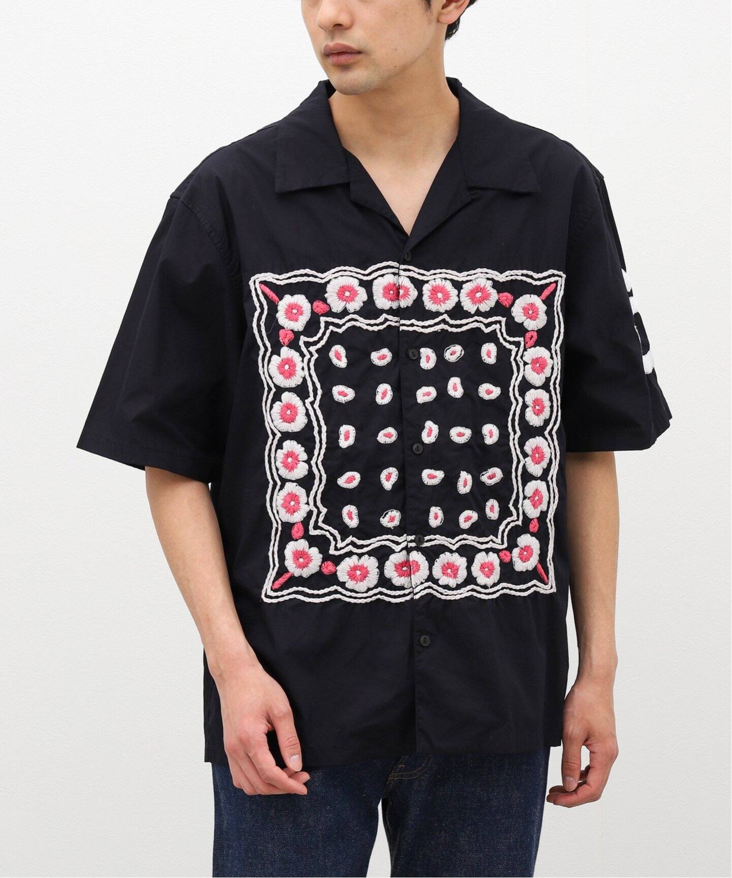 NOMA T.D. / ノ－マ・ティー・ディー】 Bandana Hand Embroideryシャツ 